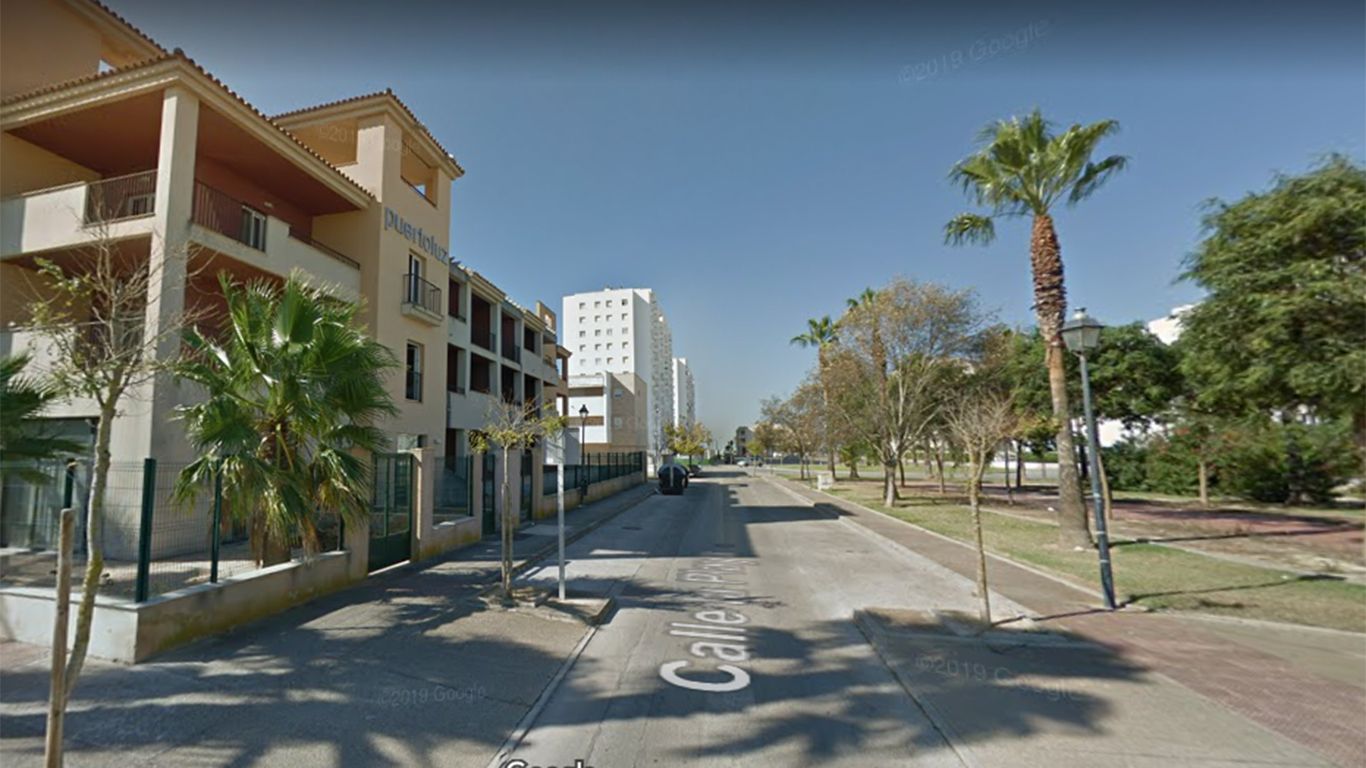La avenida de la Playa de Valdelagrana en una imagen de Google Maps.