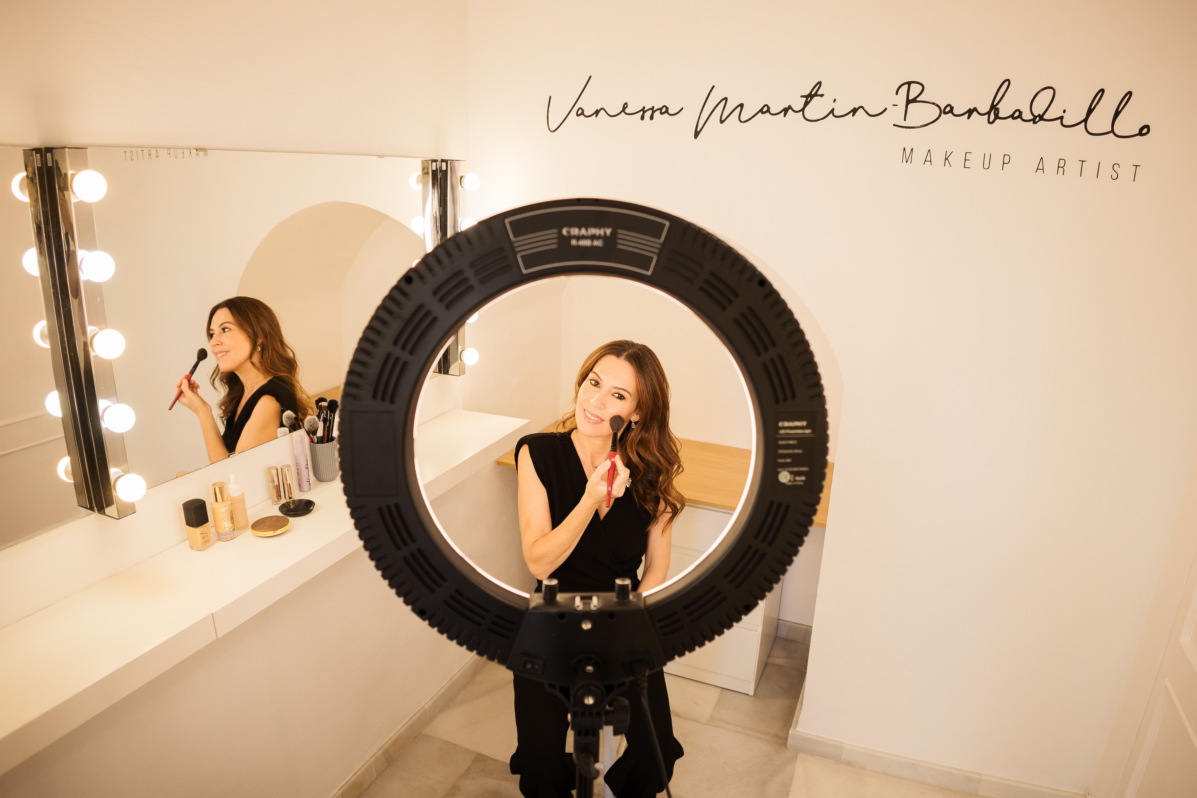 Vanessa Martín-Barbadillo, tras las charla. 