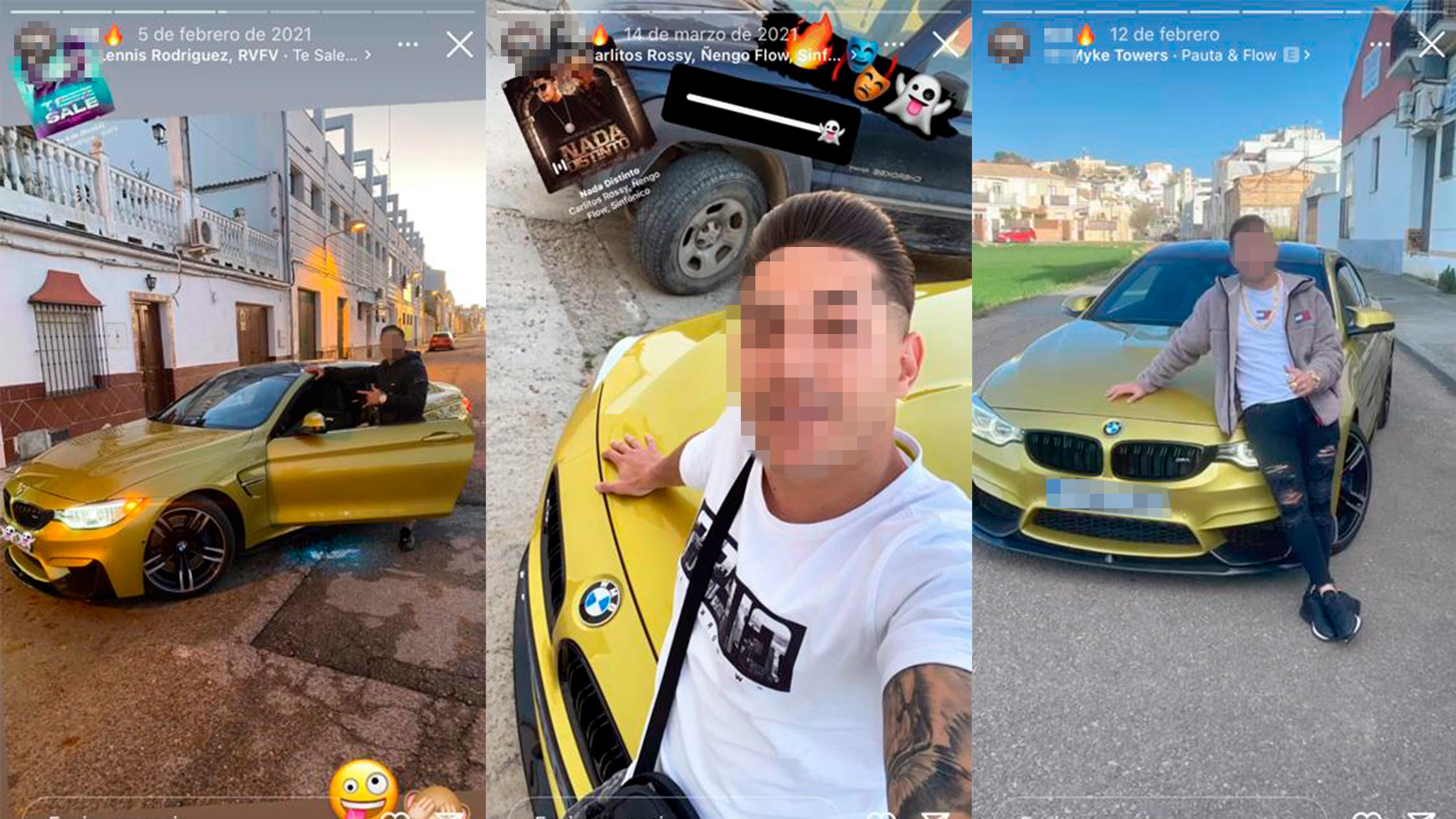 Imágenes de 'El Guapo' en sus redes sociales.