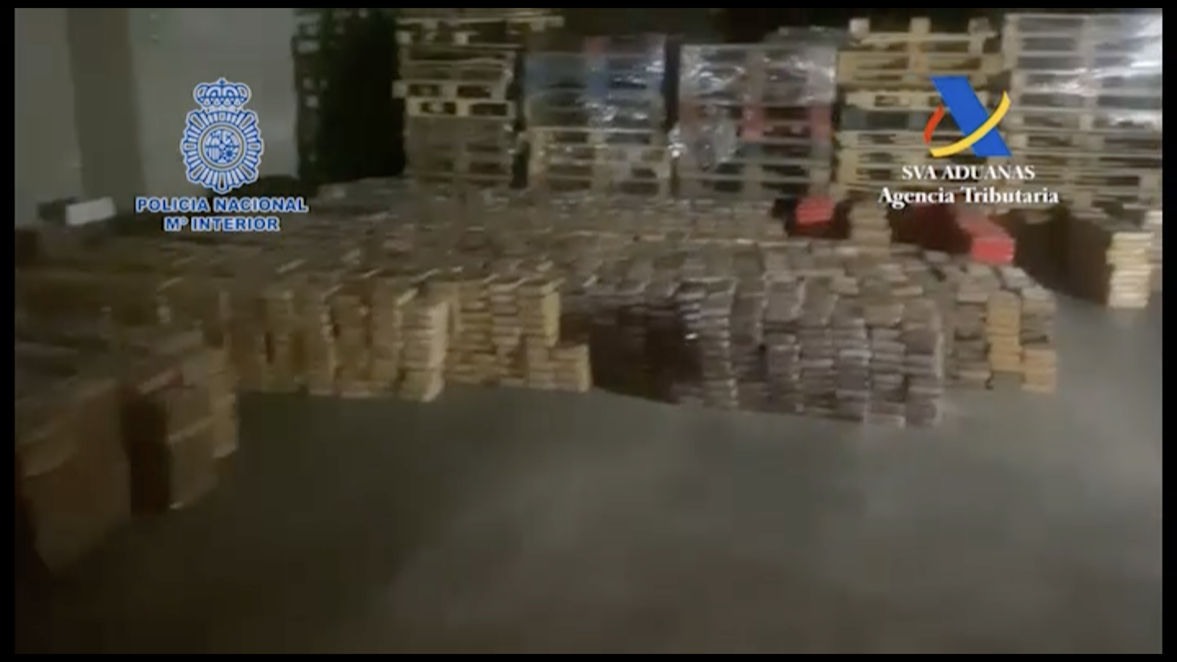 Imagen del alijo de droga intervenido por la Policía Nacional.