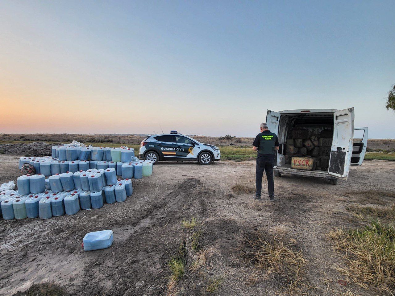Operativo policial contra el narcotráfico en Trebujena.