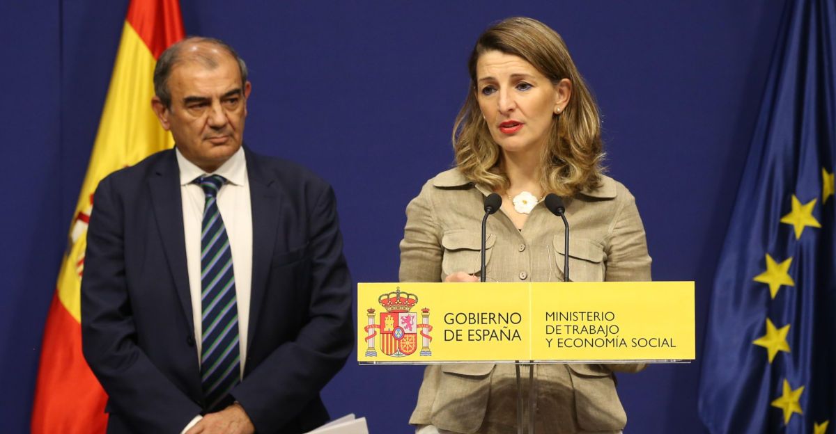 Yolanda Díaz, Ministra de Empleo, en un acto reciente.