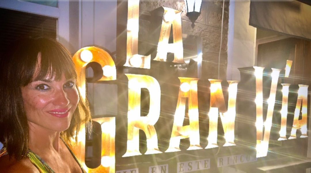 Irene Villa en un bar de San Fernando.