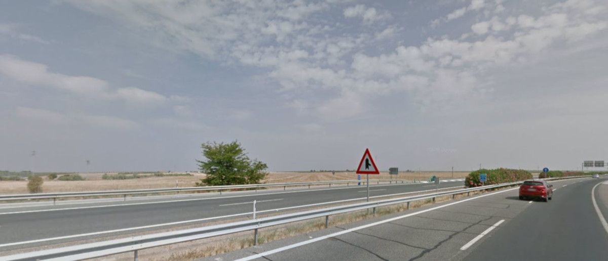 Entorno del kilómetro donde ha tenido lugar el accidente.