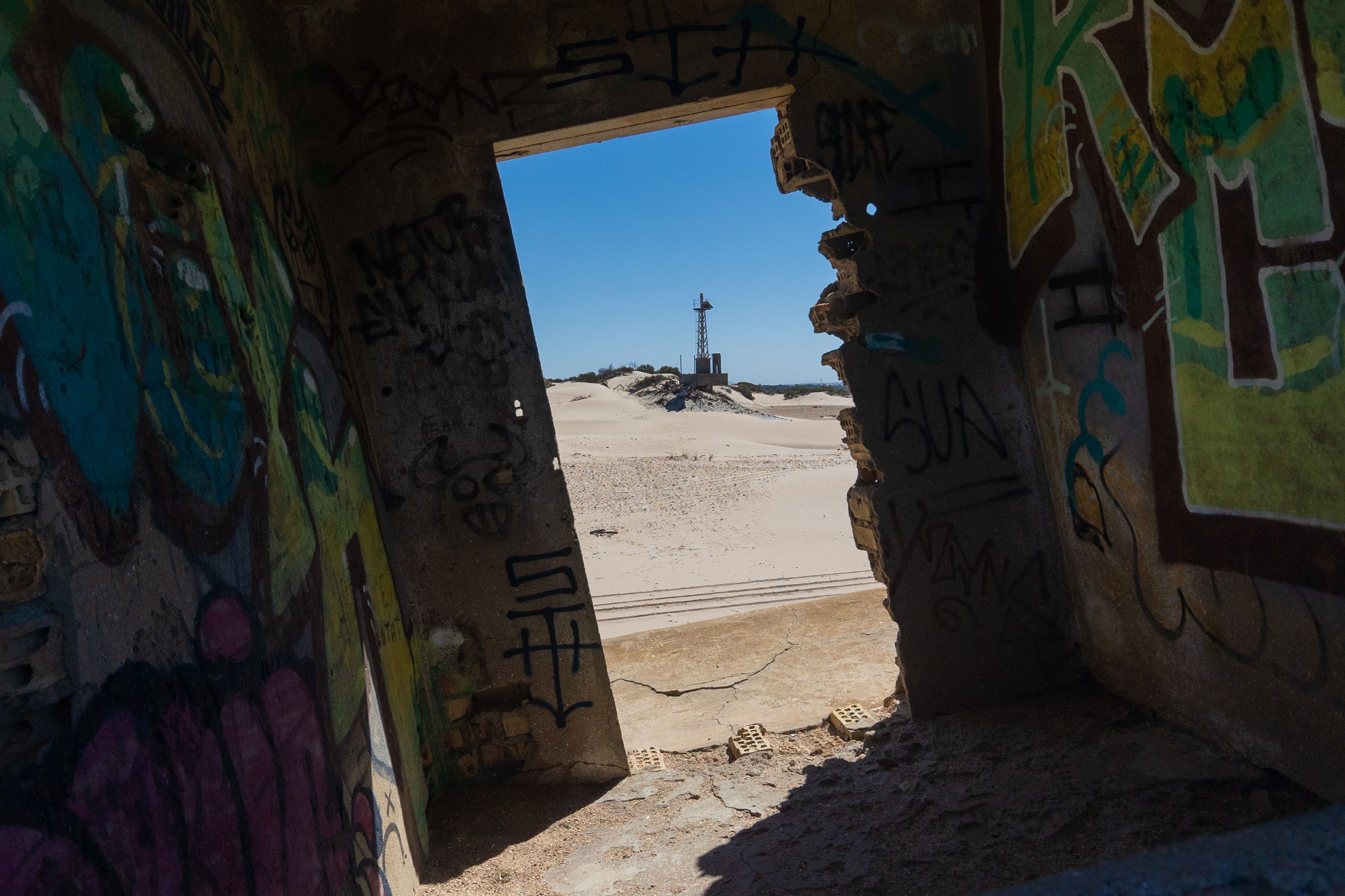 El interior de un bunker.     MANU GARCÍA