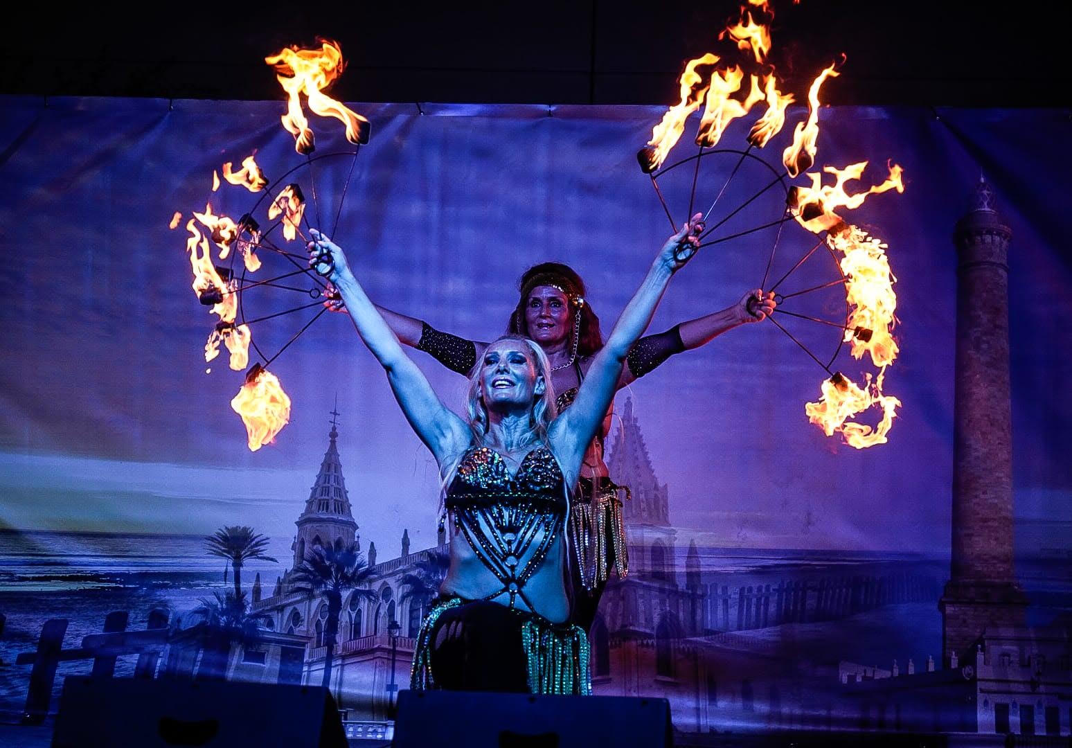 Una de las espectaculares actuaciones que se ofrecieron. 