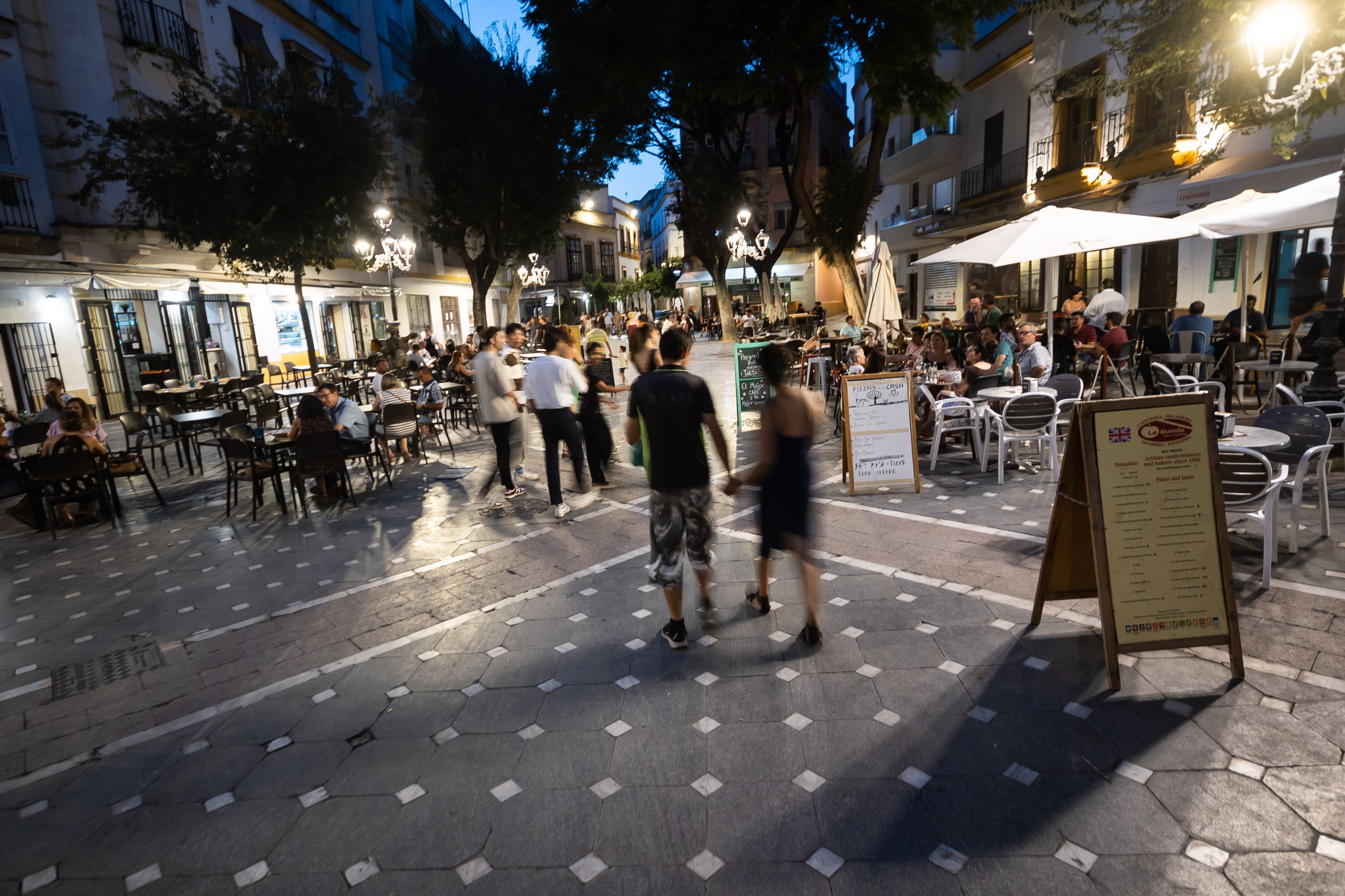 Bares en el centro de Jerez en una imagen de archivo. 