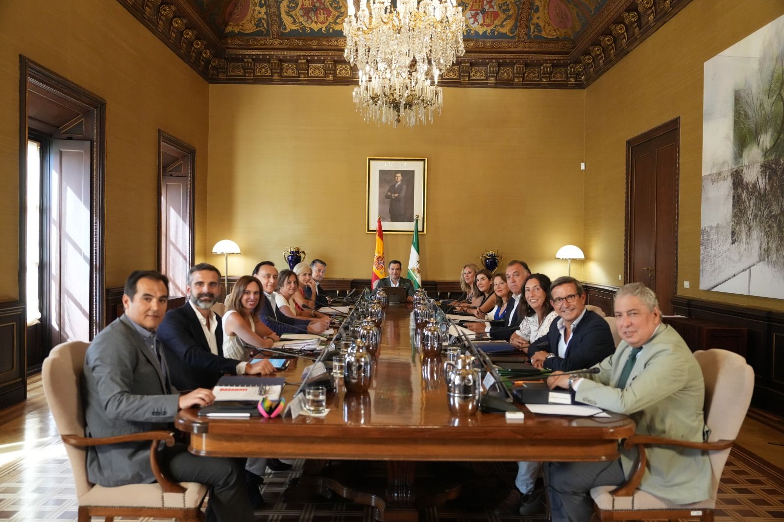 Primer Consejo de Gobierno de la Junta de Andalucía.
