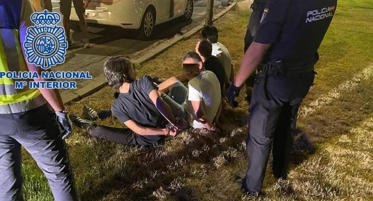 Varios detenidos de la mafia georgiana.