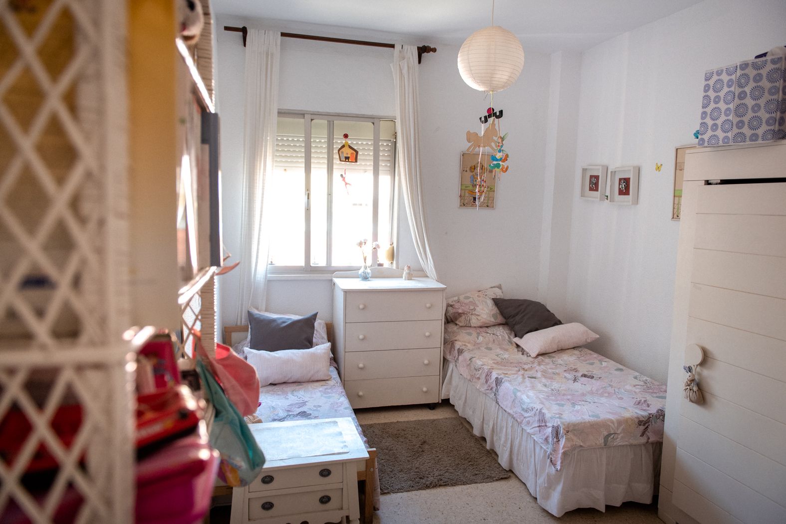 Cuarto preparado en la casa de Pilar para la próxima acogida.