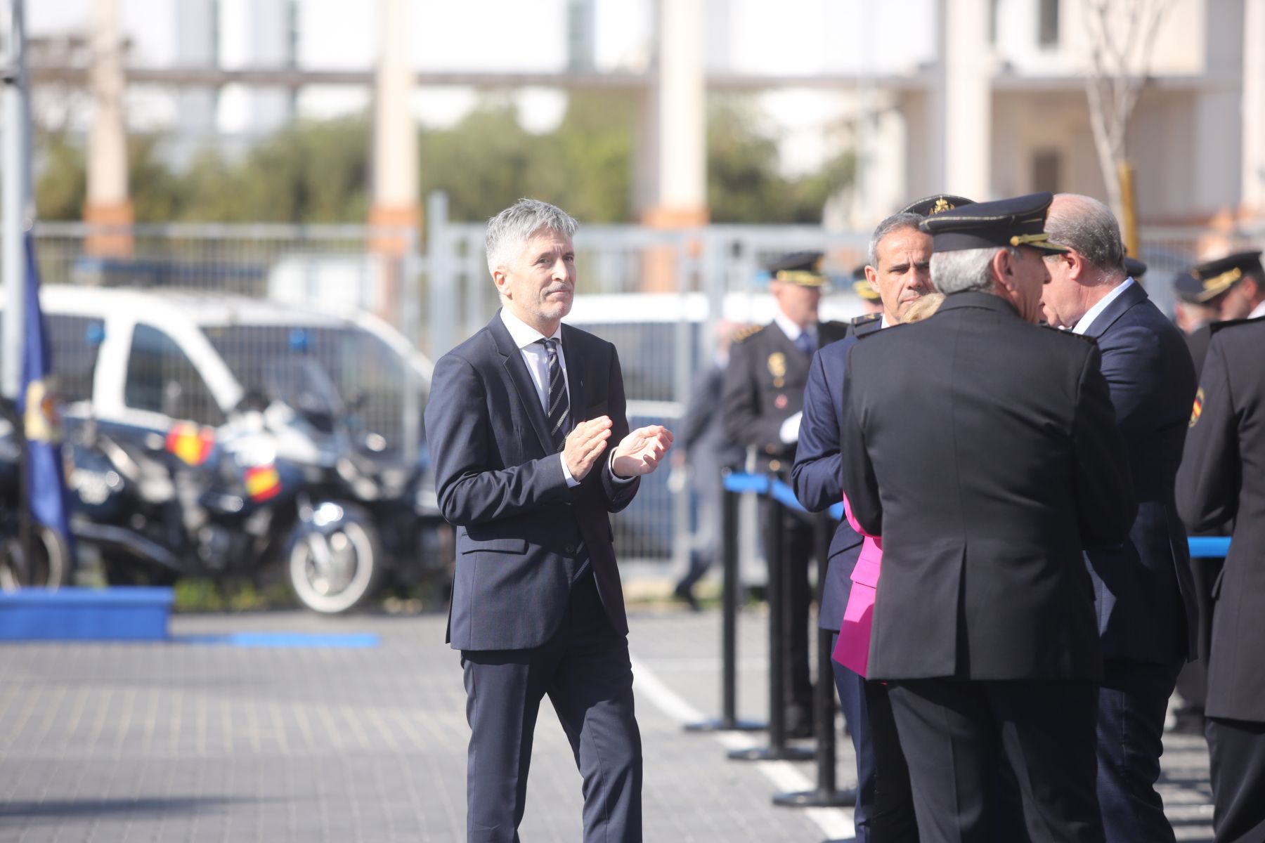 El ministro del Interior, durante una visita a la Comisaría de Policía Nacional en Jerez, tiempo atrás. El ministro del Interior, durante una visita a la Comisaría de Policía Nacional en Jerez, tiempo atrás.