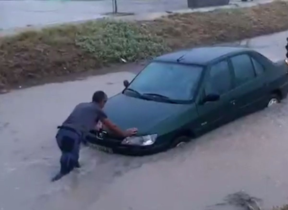 Inundaciones en pueblos de Cádiz por la DANA. 