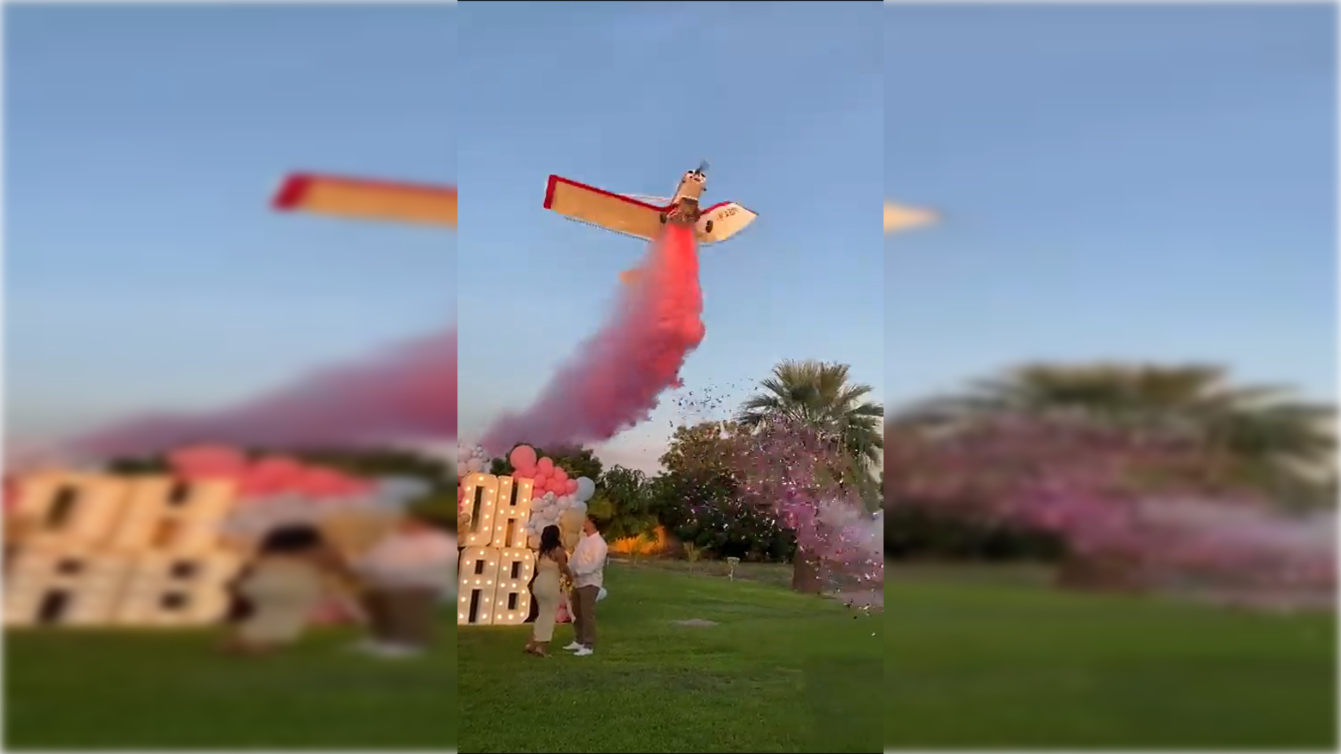 Momento en el que ocurre la tragedia con la avioneta.