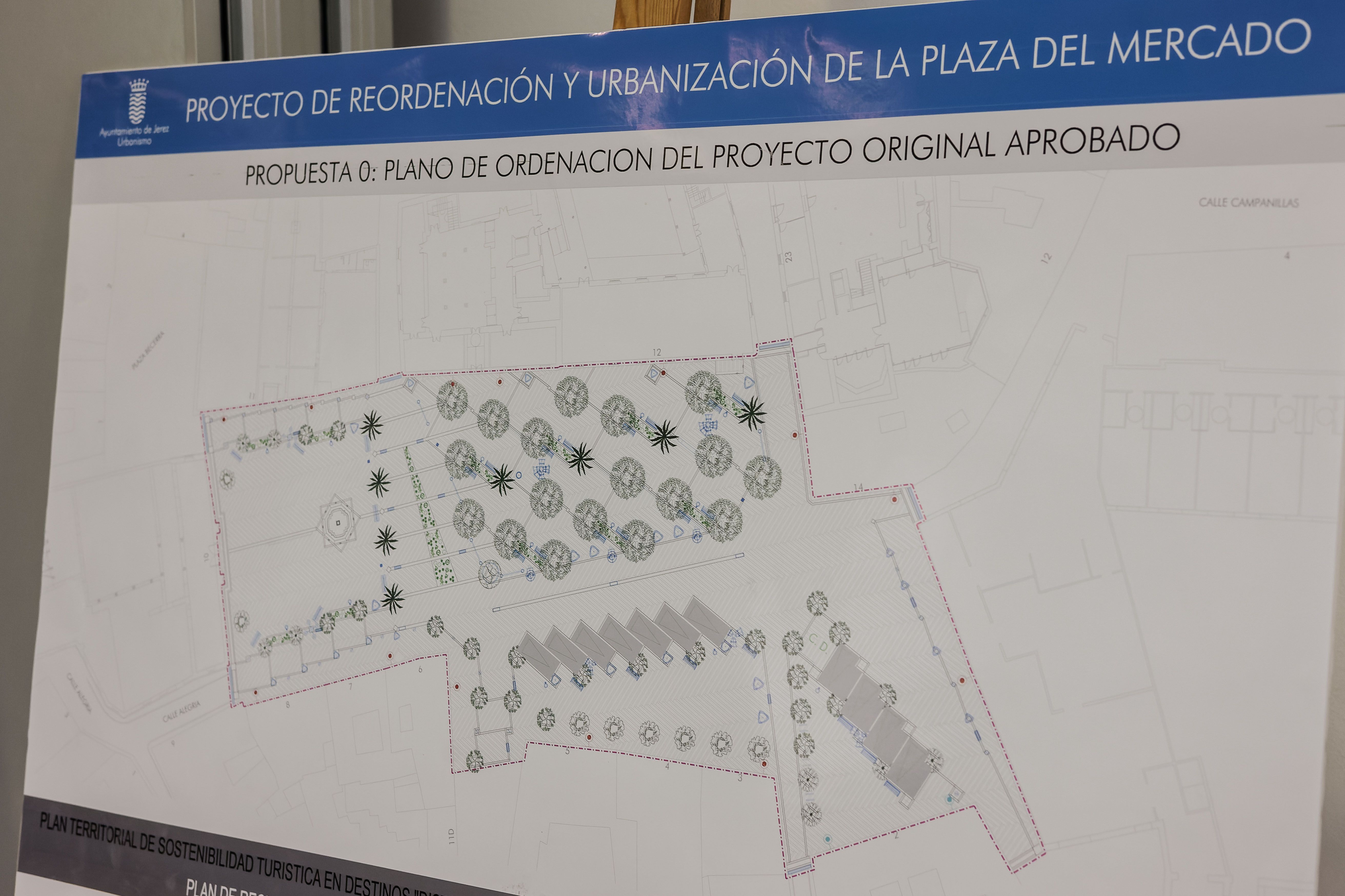 Planimetría con el diseño de la intervención en la plaza del Mercado.     CANDELA NÚÑEZ