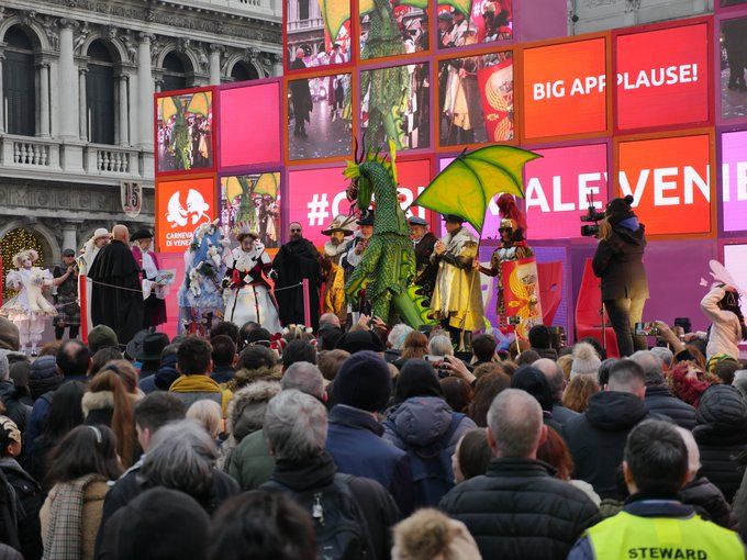 Un acto del Carnaval de Venecia.