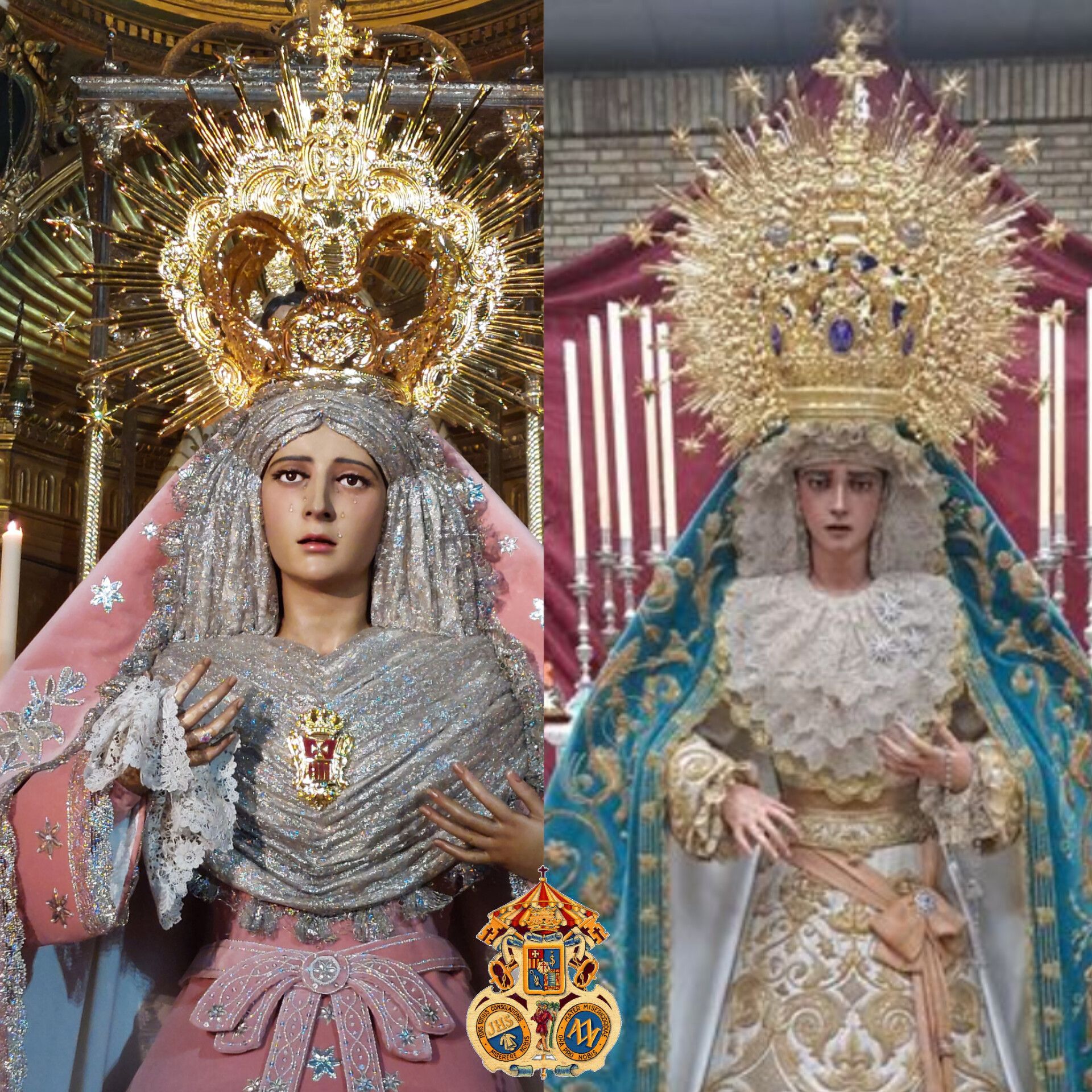 Madre De Dios de la Misericordia, titular del Transporte, y la Virgen de la Estrella.