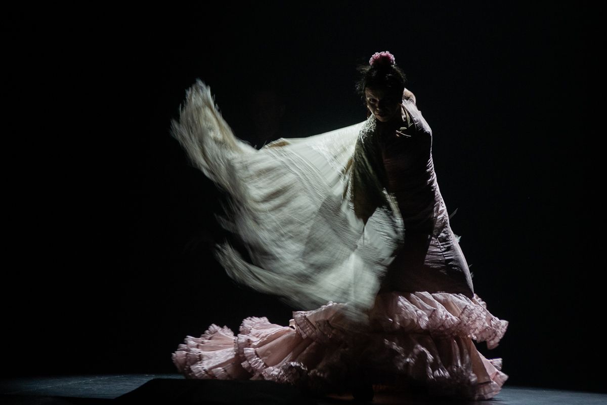Un momento de 'De la concepción', que María Moreno ha subido este pasado lunes al 24 Festival de Jerez. FOTO: MANU GARCÍA