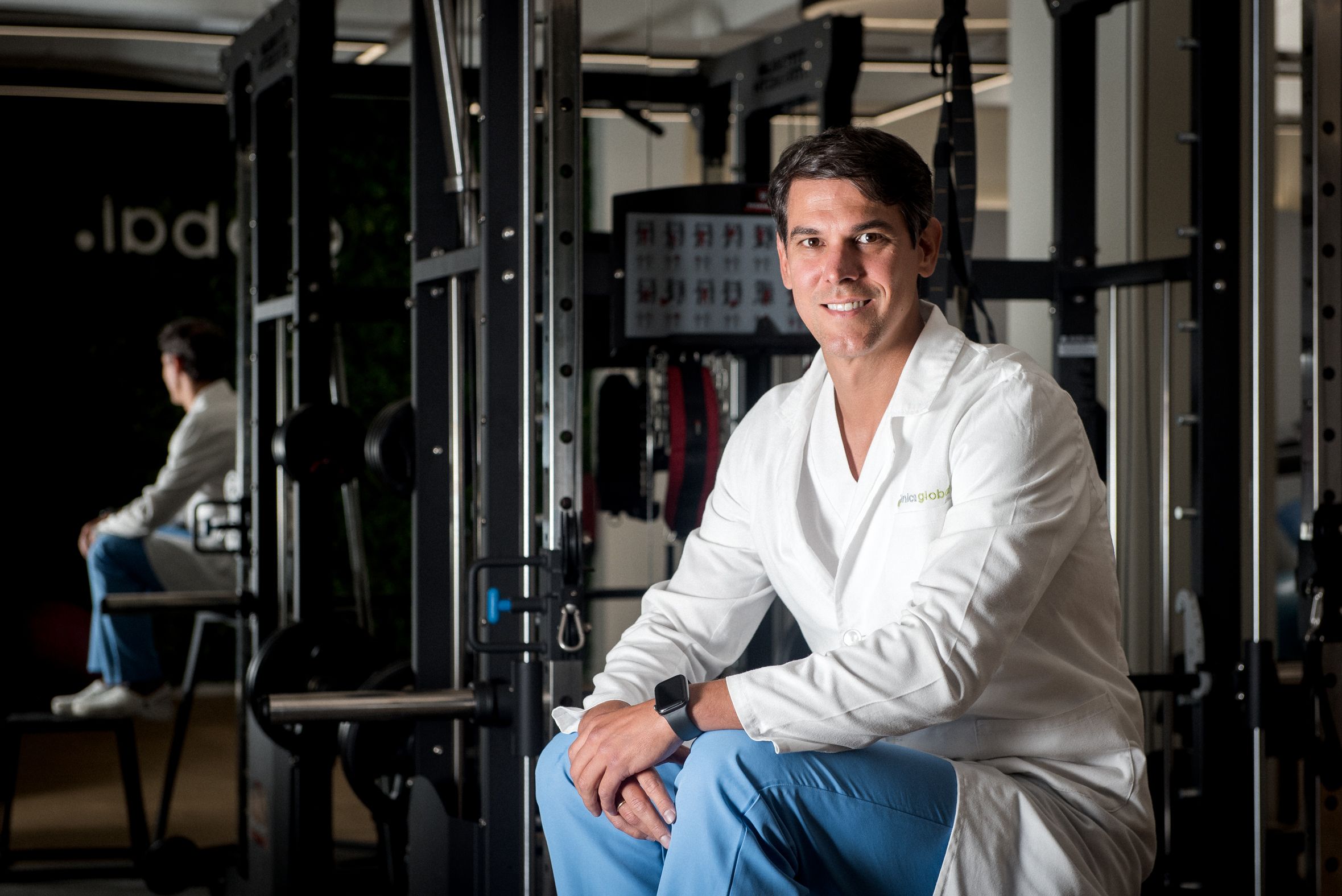 Manuel Pereira Domínguez, tras la entrevista. 