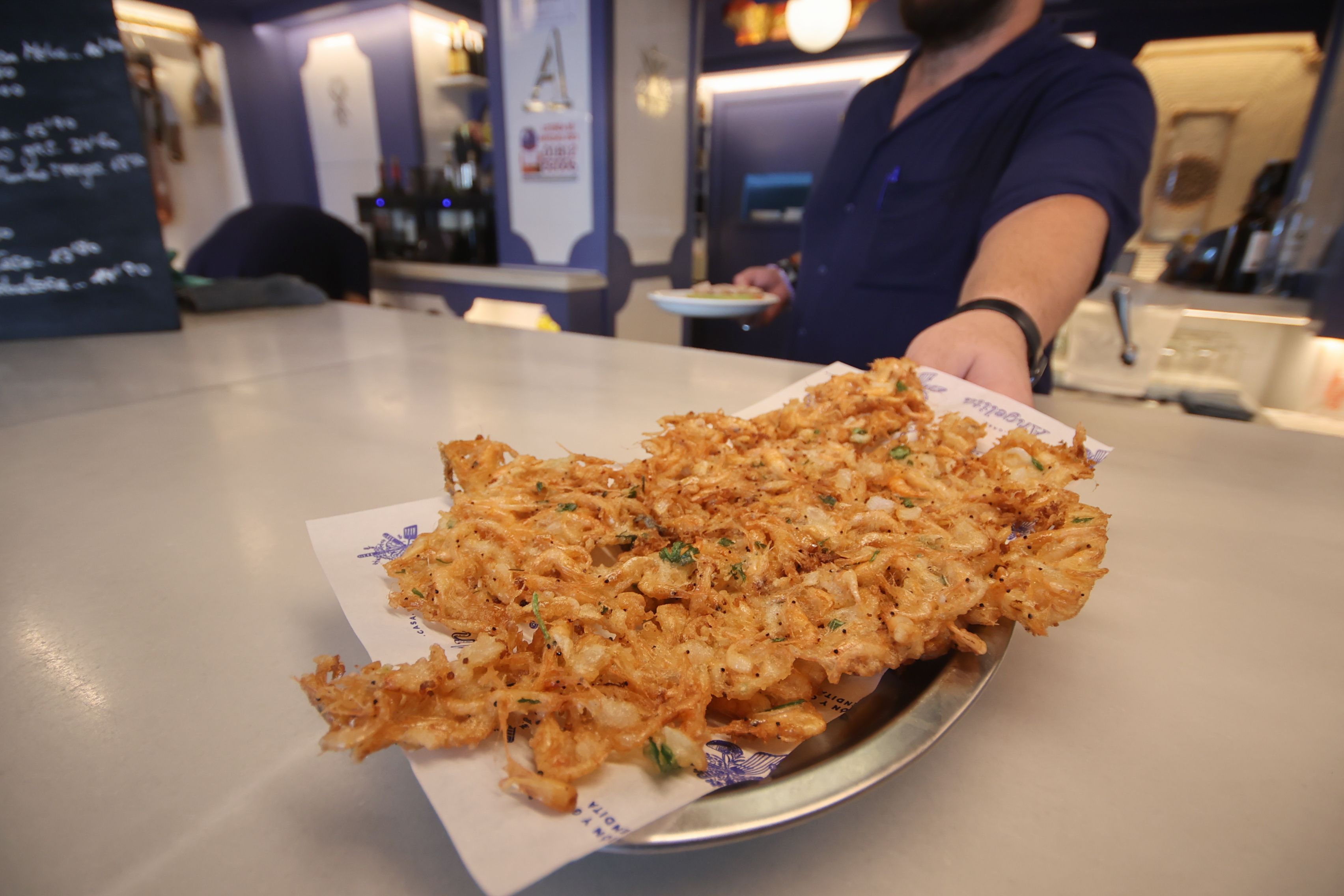 Tortillitas de camarones de Casa Angelita.