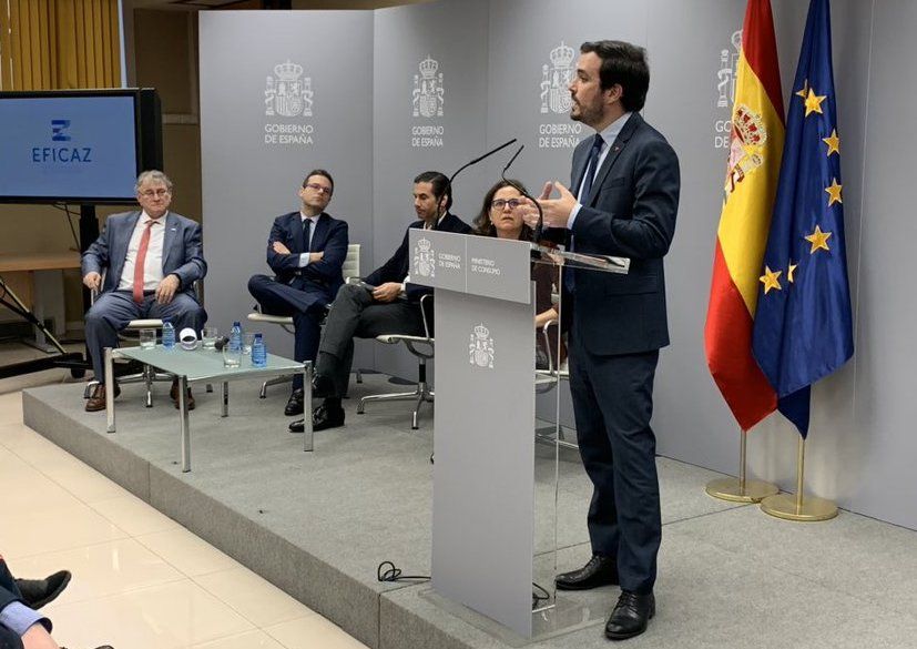 El ministro de Consumo, Alberto Garzón, en una comparecencia reciente.