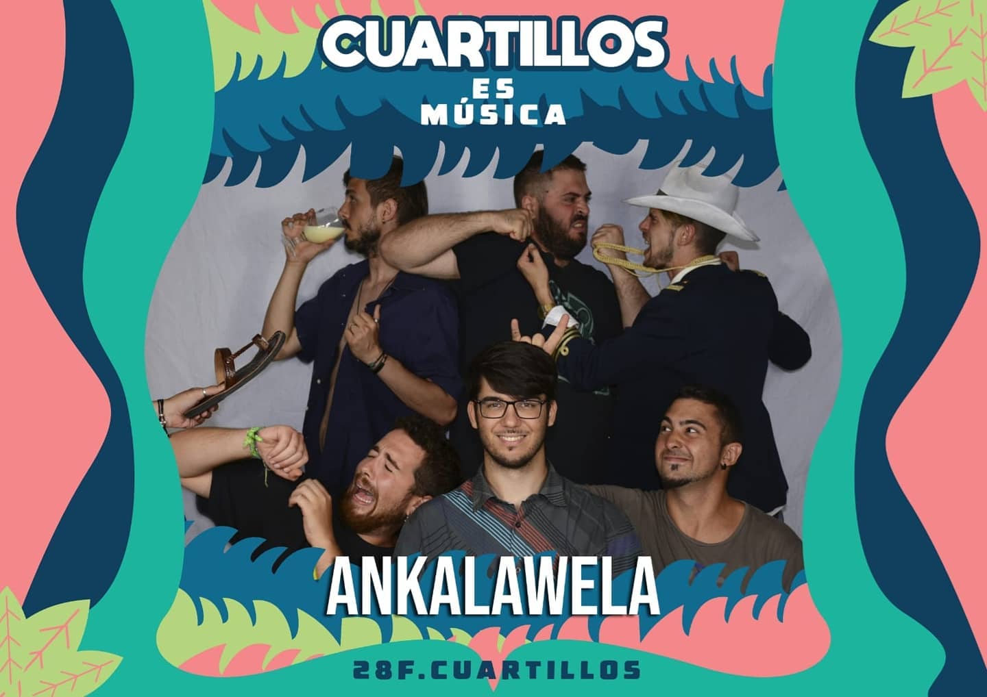 Ankalawela, en el cartel promocional de 'Cuartillos es música'.