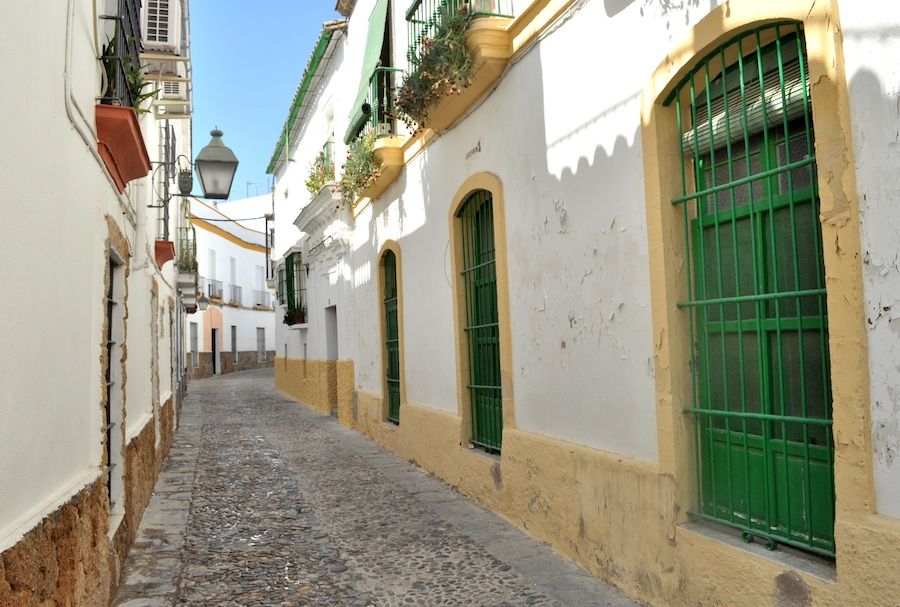 Una calle del centro histórico de Jerez.