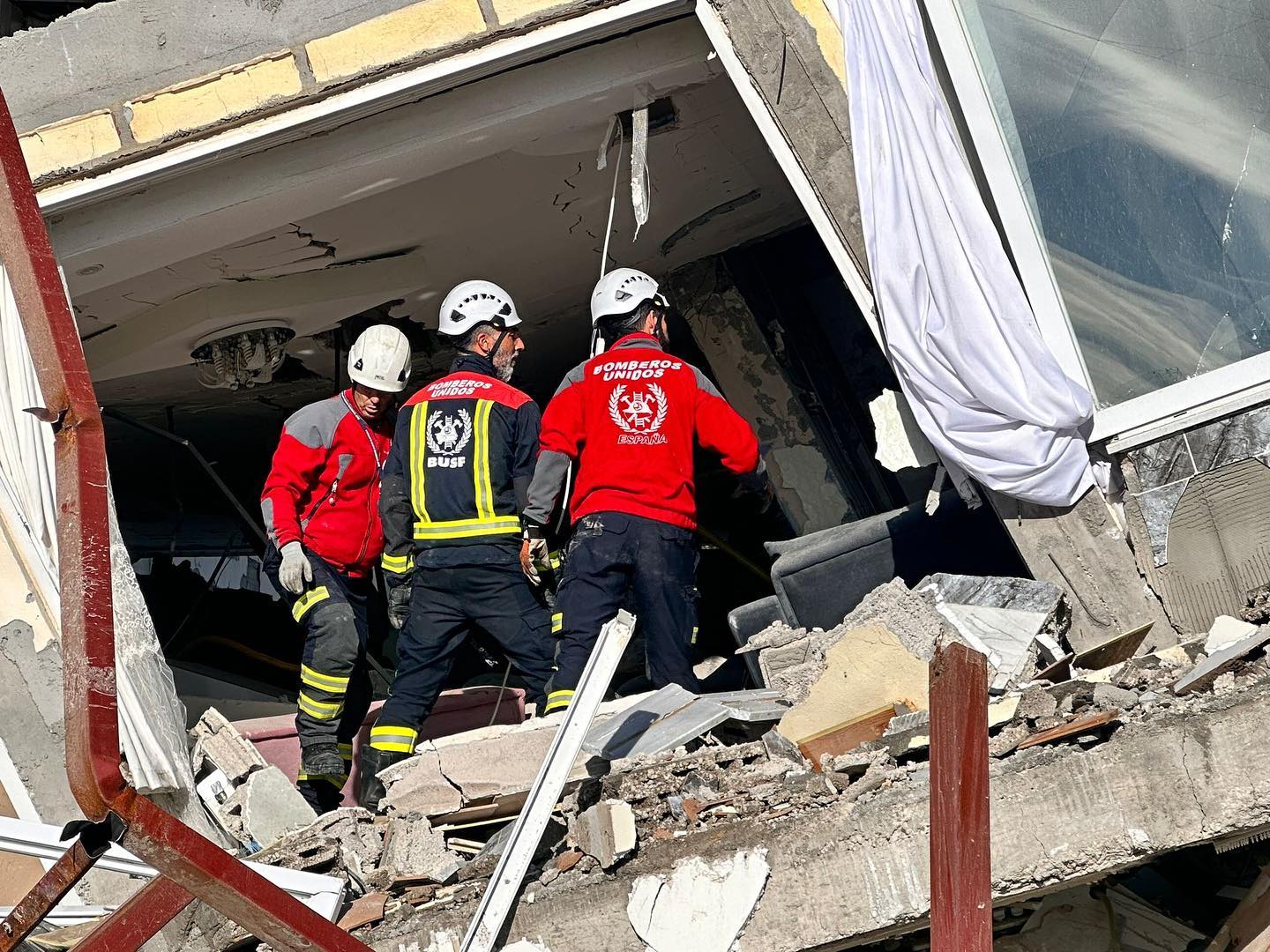 Bomberos Unidos Sin Fronteras, en una actuación en el terremoto de Turquía, tiempo atrás.