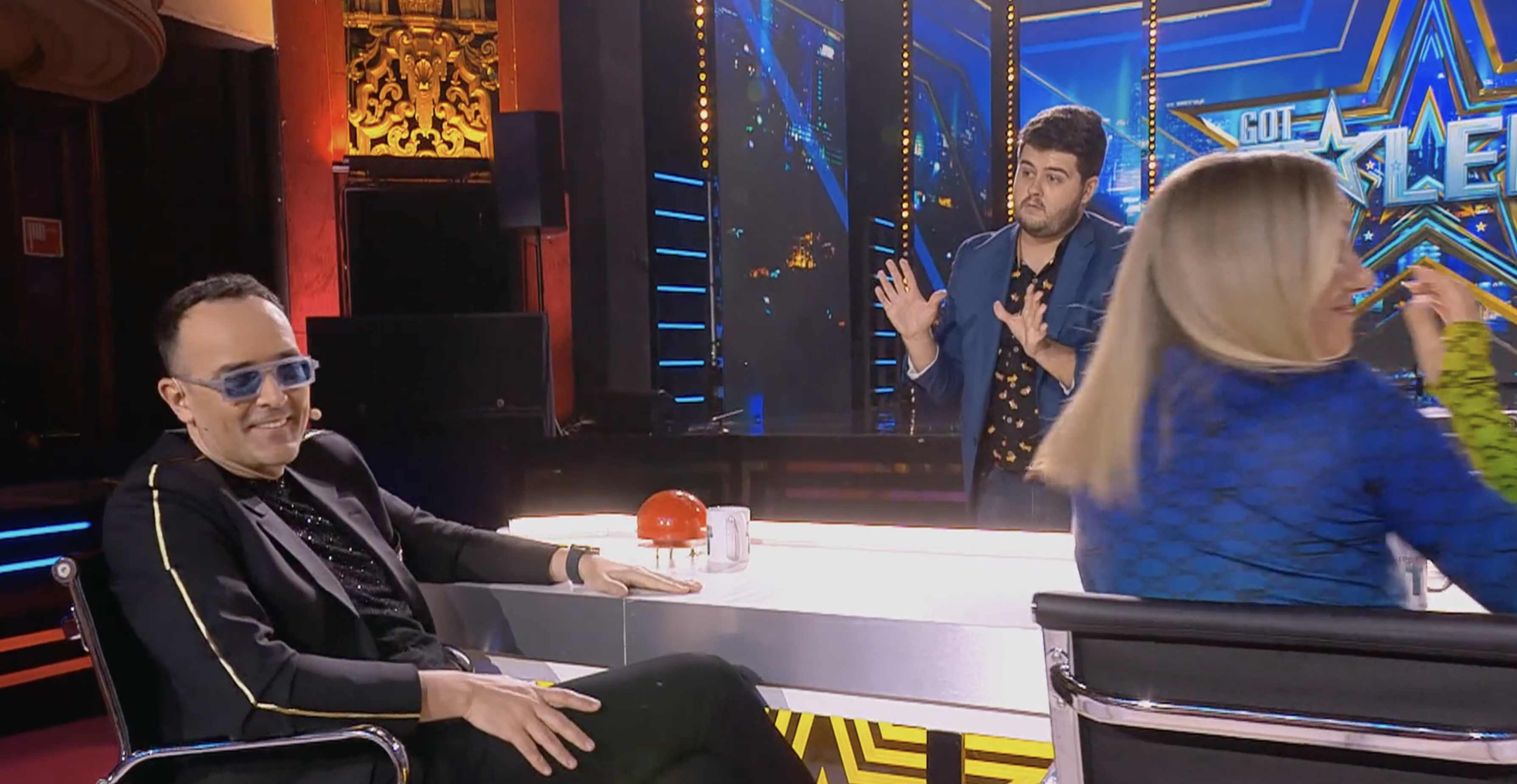 Risto, rendido a Antonio Serrano, de Chiclana, en 'Got Talent'.