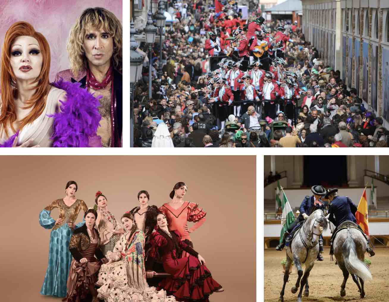 Alaska y Mario en 'La última turné'; carrusel de coros en Cádiz; 'Viva', de Manuel Liñán; y espectáculo ecuestre en la Real Escuela.