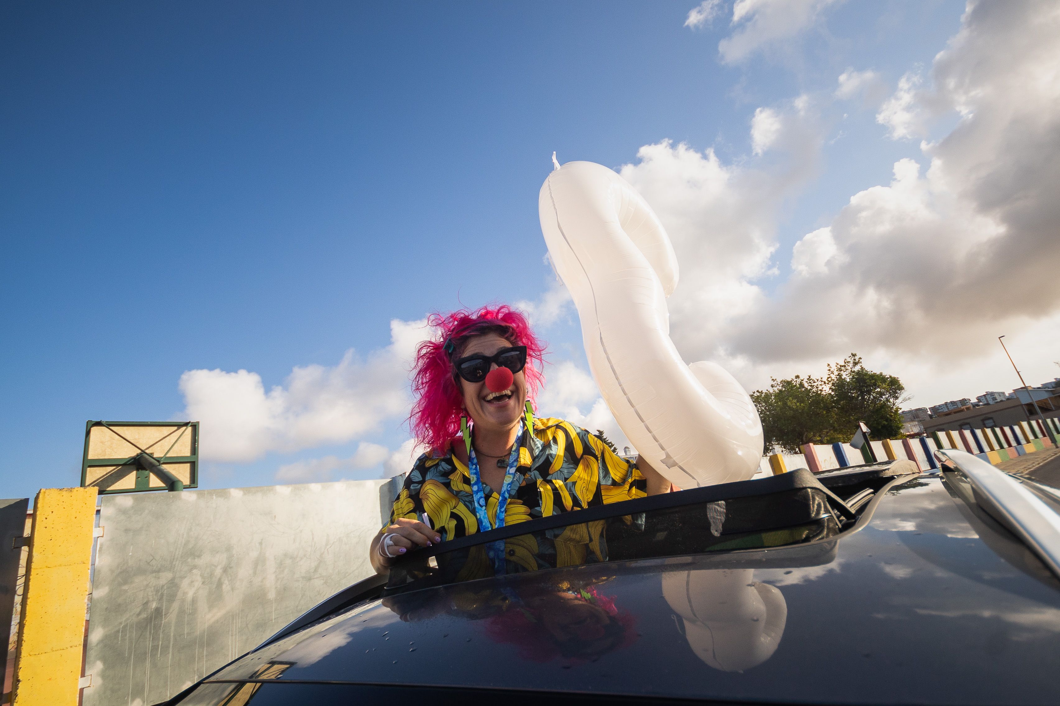 El inicio del curso 'de circo' en el CEIP Federico Mayo.