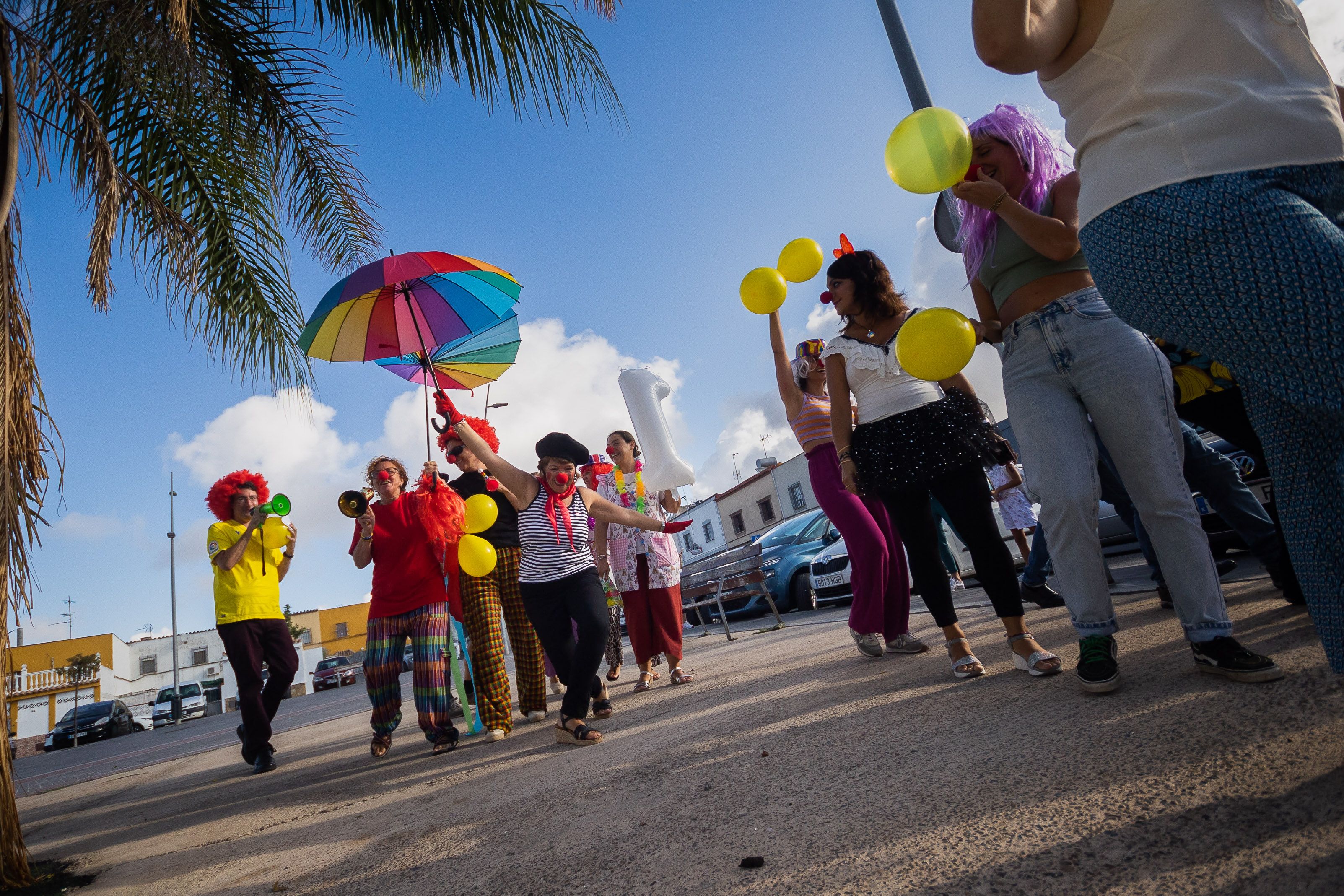 El inicio del curso 'de circo' en el CEIP Federico Mayo.