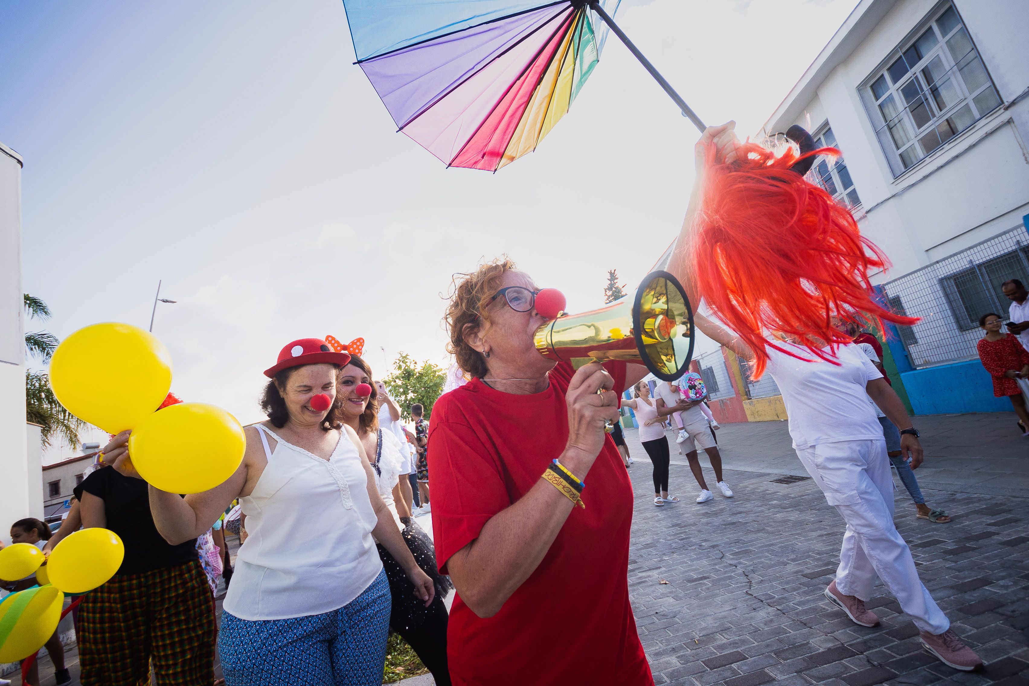 El inicio del curso 'de circo' en el CEIP Federico Mayo.