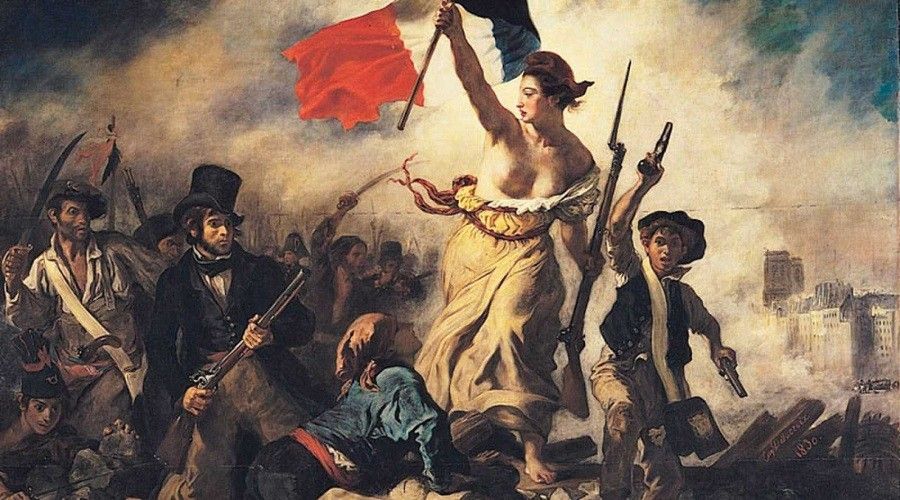 'La libertad guiando al pueblo', de Delacroix.