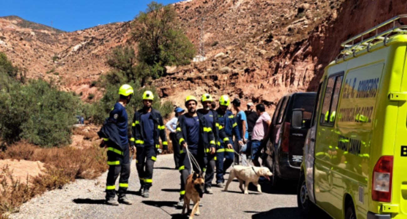 Bomberos de Cádiz desplazados a Marruecos.