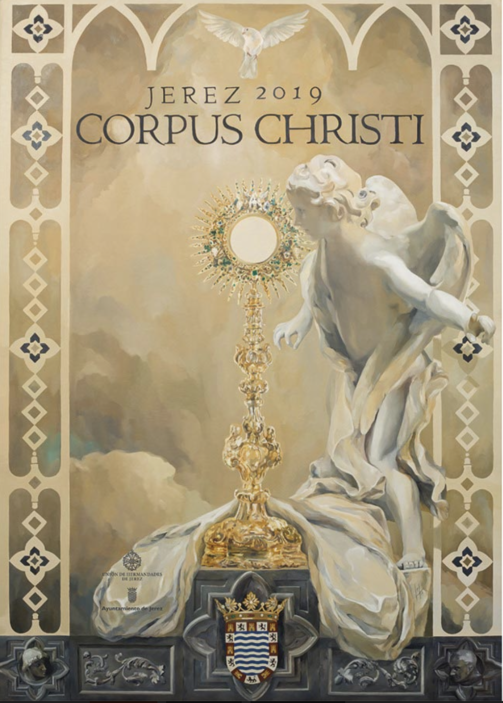 Cartel oficial del Corpus de 2019, obra de Inmaculada  