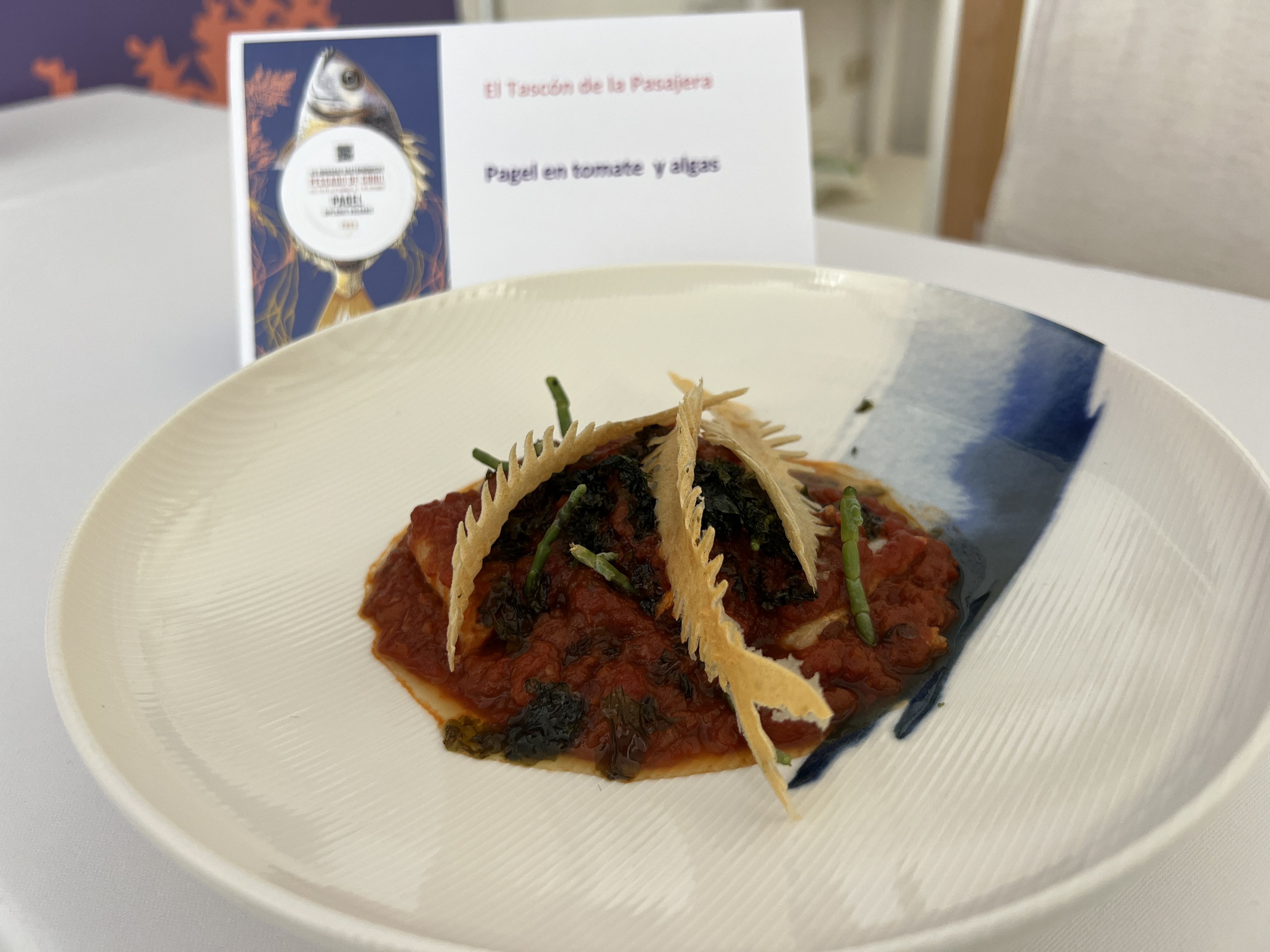 Segundo premio del concurso de pagel o breca en Conil.