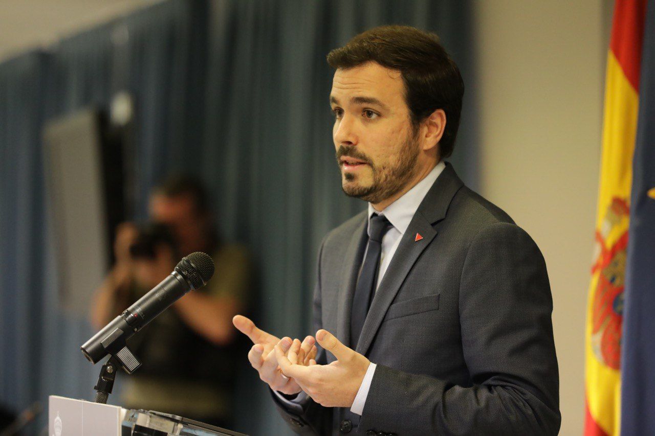 Alberto Garzón, ministro de Consumo.