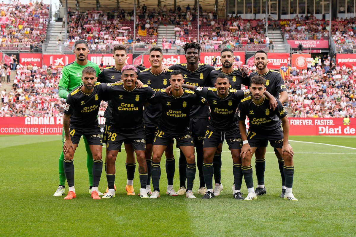 Las Palmas en el último partido de Liga.