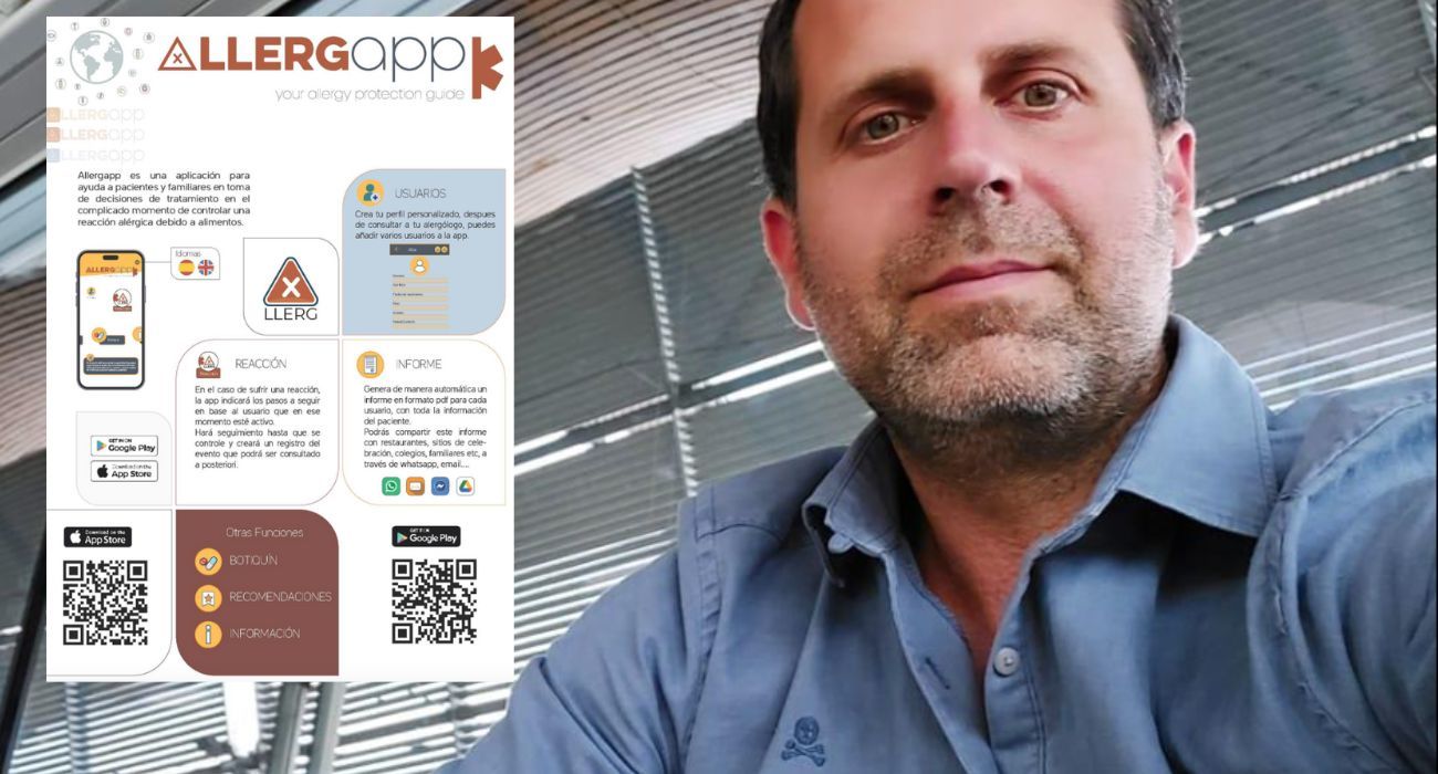 José Carlos Toajas, un padre sevillano que ha creado una app para ayudar a personas con intolerancias alimentarias.