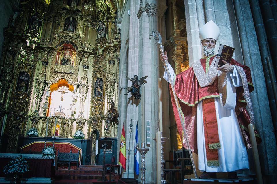 La nueva imagen de san Dionisio días después de su bendición en 2016.
