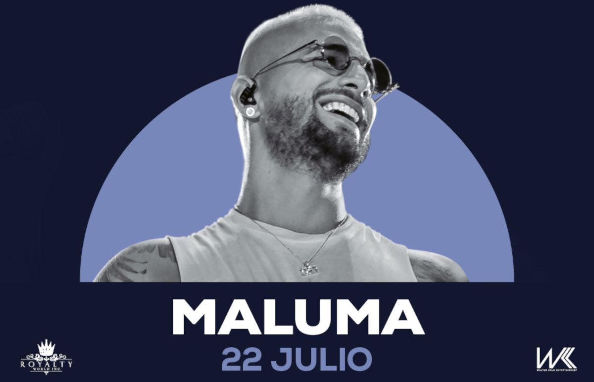 El cartel anunciador de Maluma para el ciclo de conciertos en Sancti Petri.