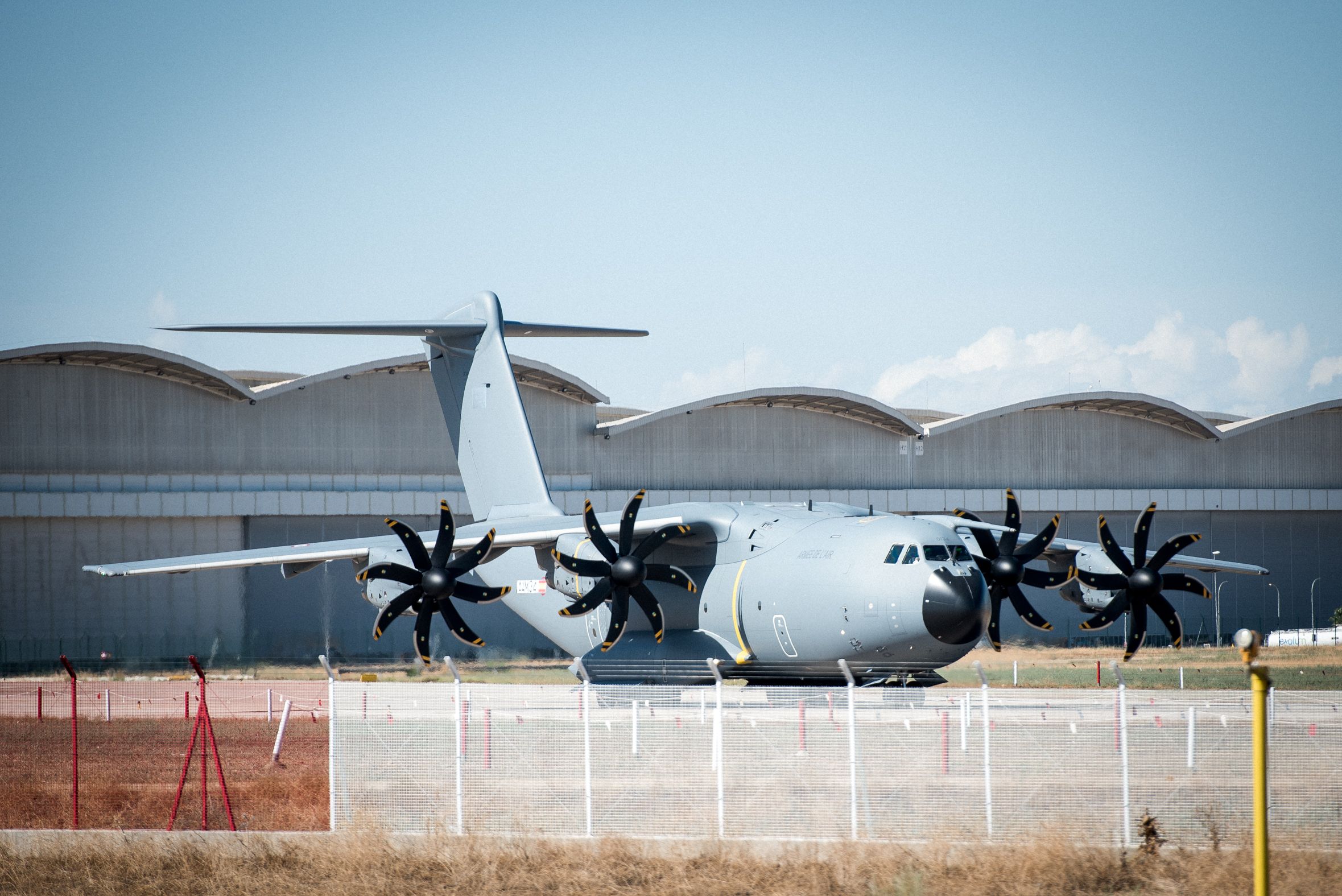 Un A400M, una de las joyas de Airbus Military, fabricado en Aerópolis.