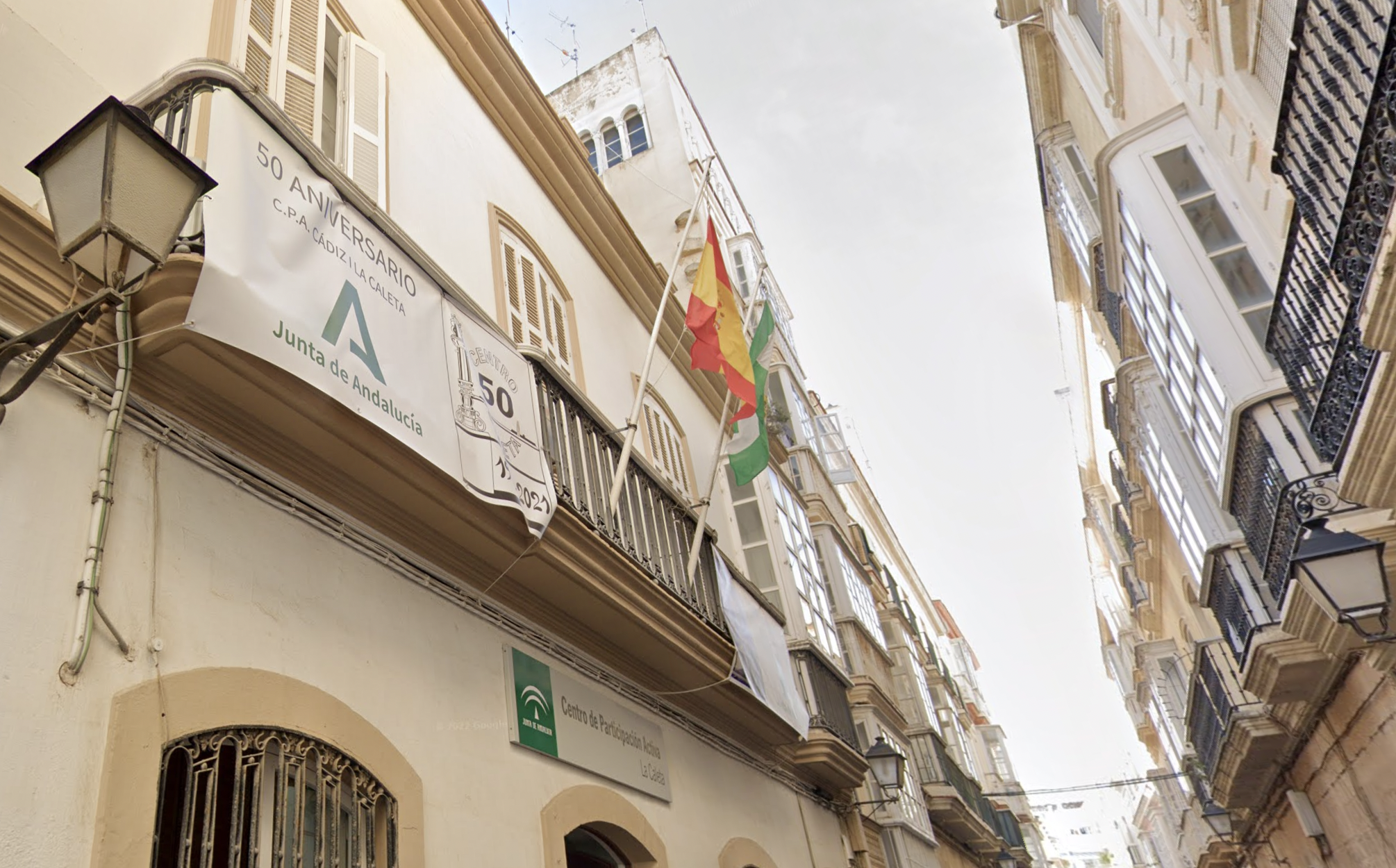 El centro de participación de mayores Caleta, en Cádiz.