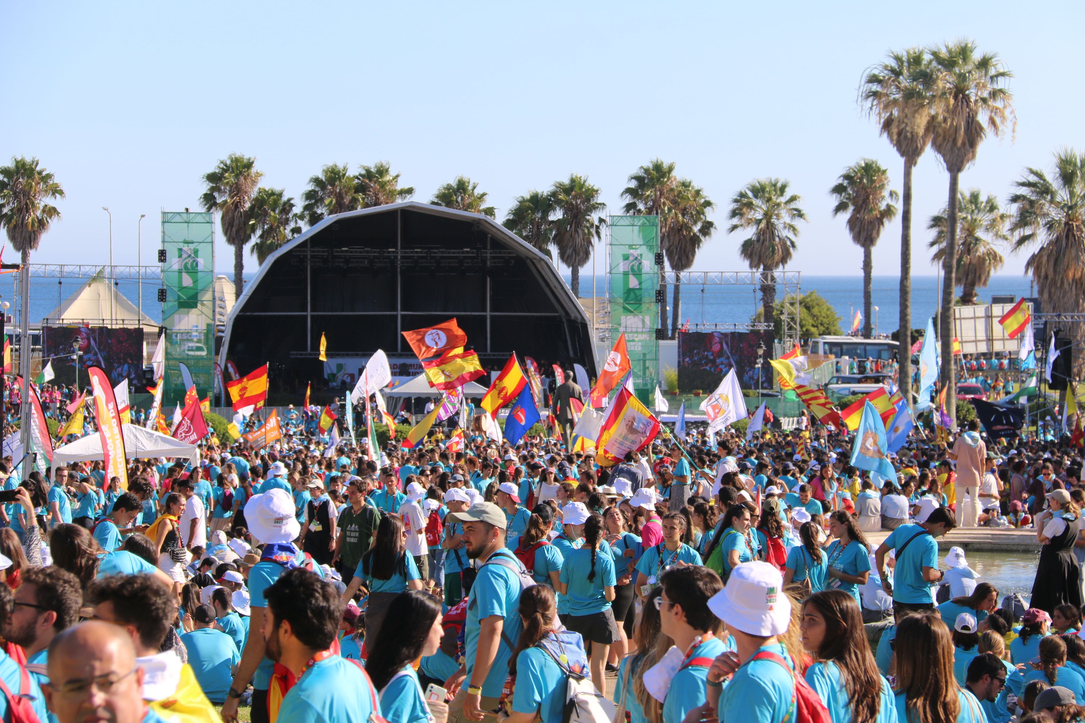 Una imagen de la visita del Papa a Lisboa, en los actos del JMJ.