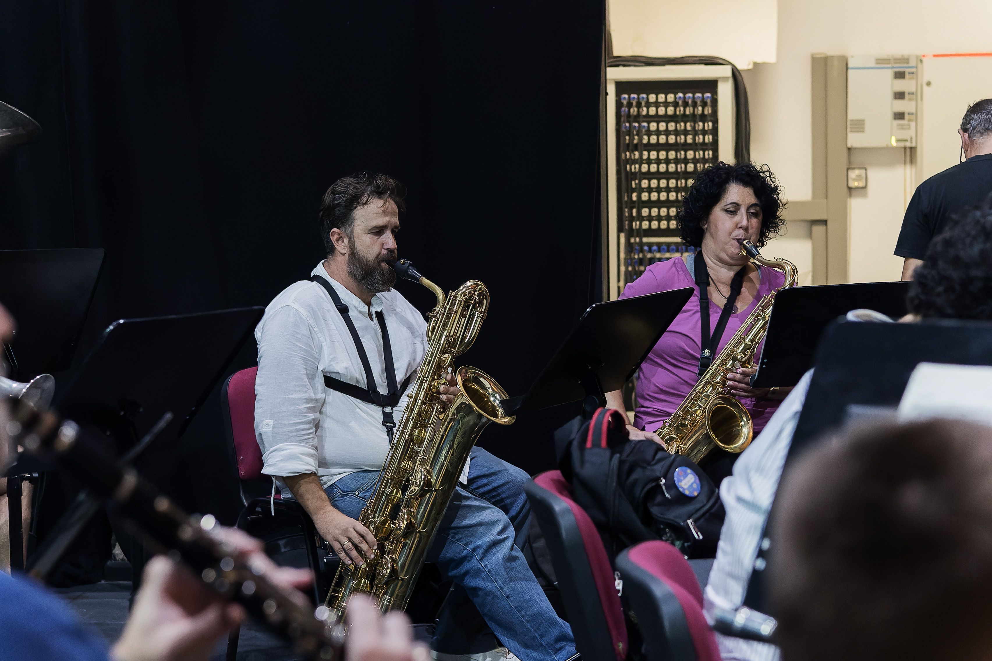 Un momento del ensayo.        CANDELA NÚÑEZ