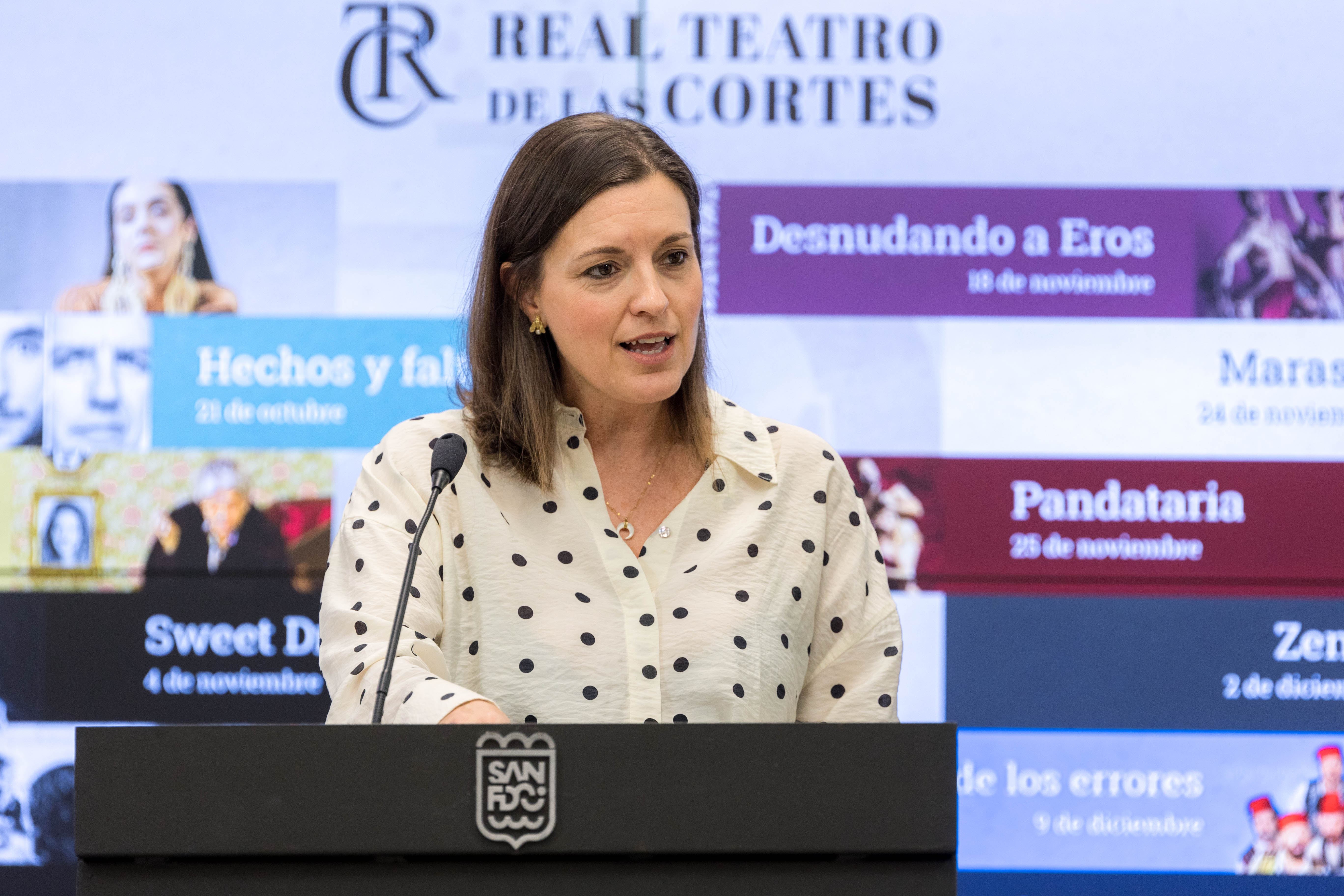 La alcaldesa Patricia Cavada durante la presentación de la temporada.