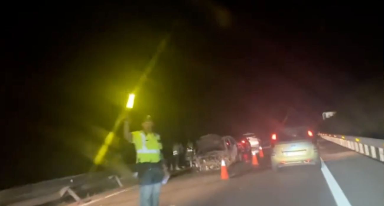 Accidente en la autovía entre Jerez y Sanlúcar.