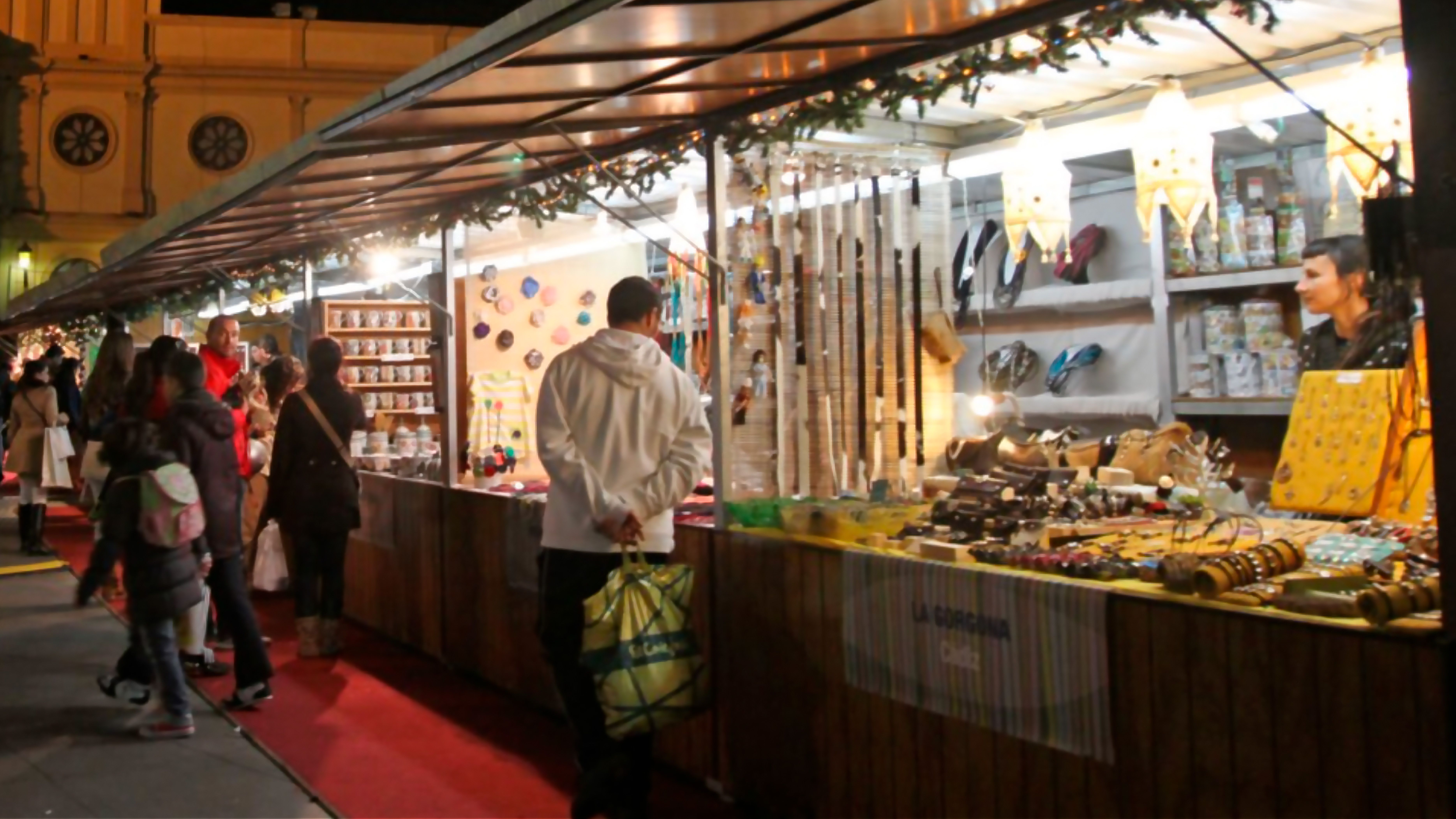 Mercado de artesanía navideño en Cádiz en una imagen de archivo.