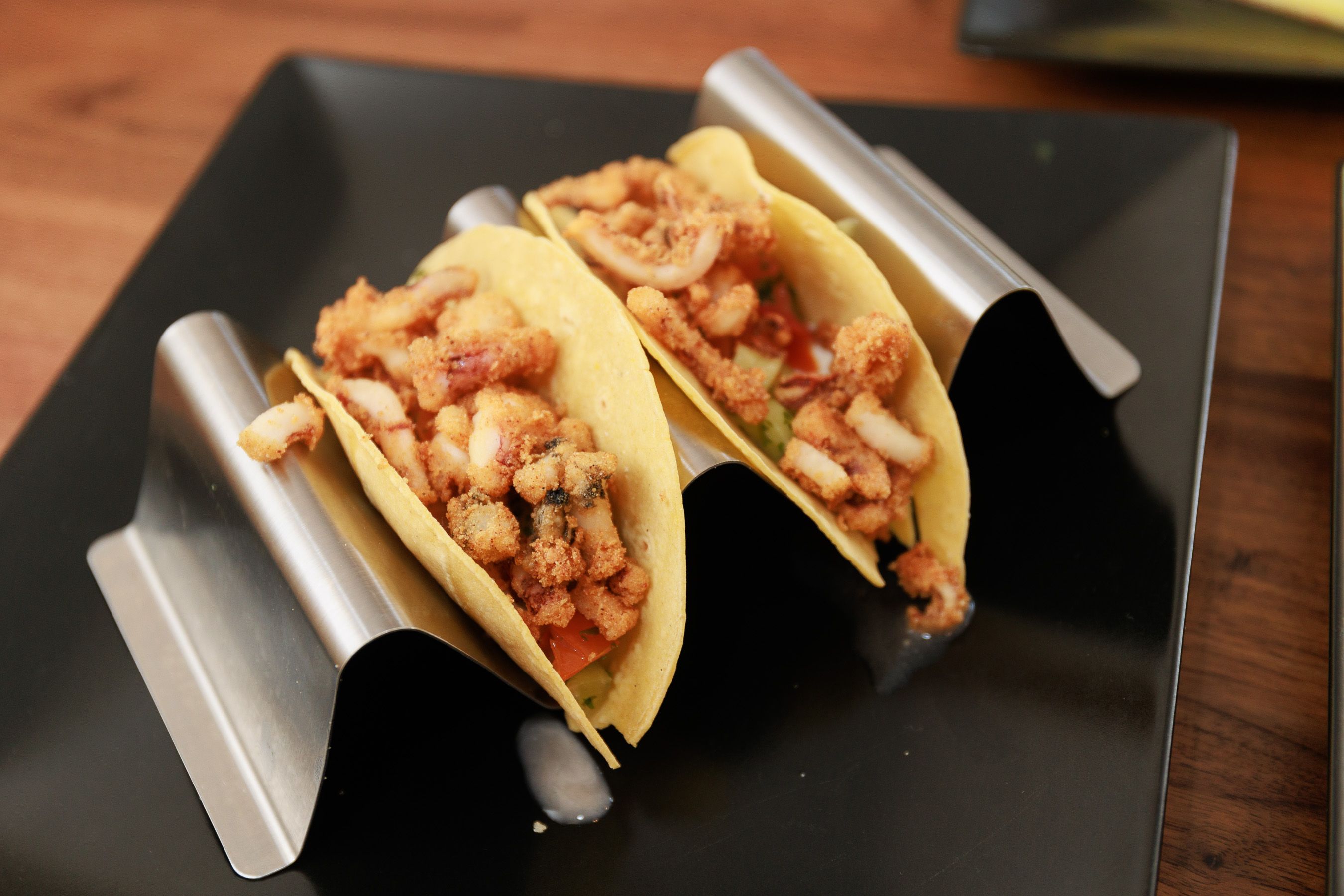 Taco de calamares en Loligo.