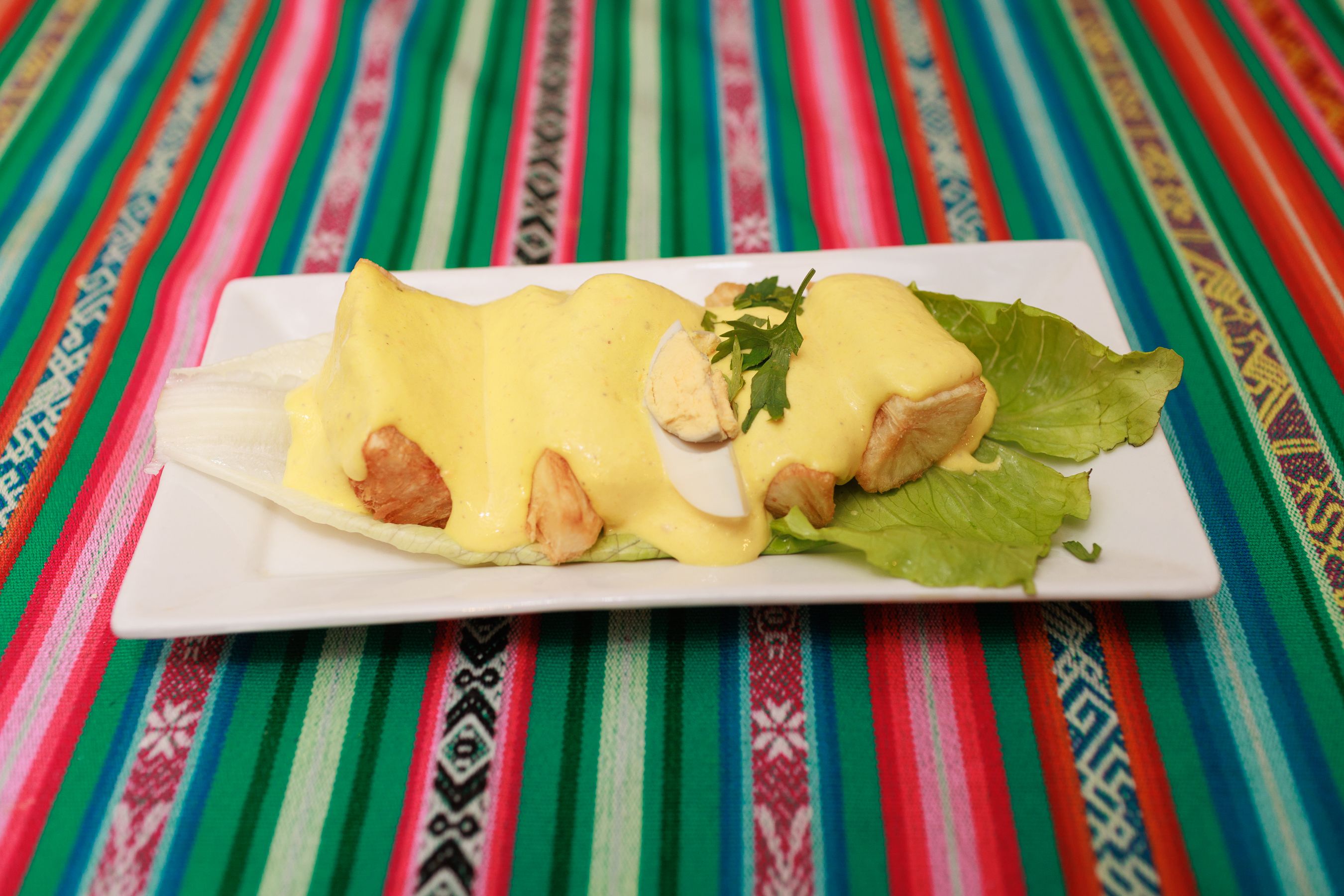 Yuca a la huancaína, una de las tapas más solicitadas.